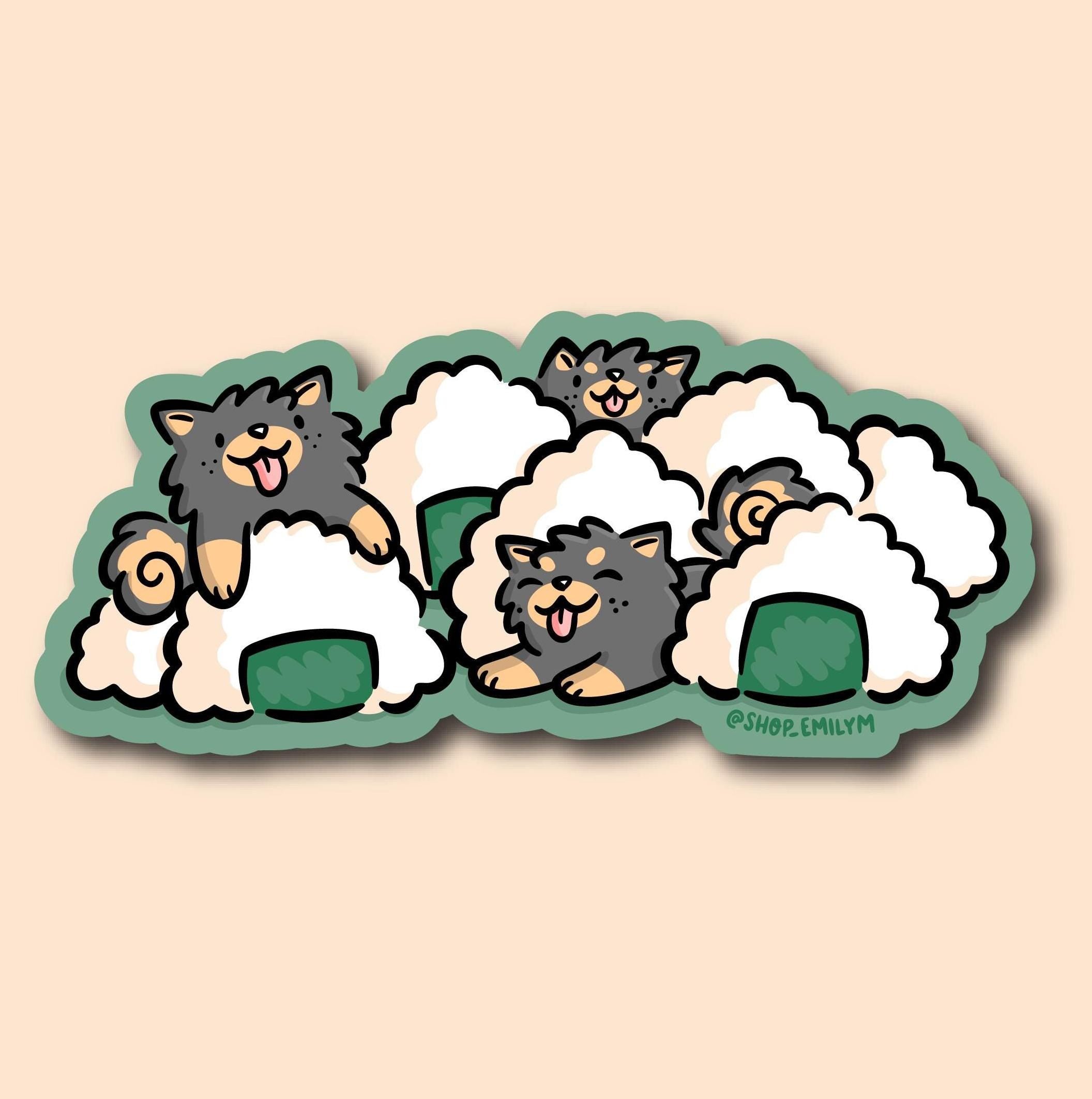 Onigiri Dogs Sticker