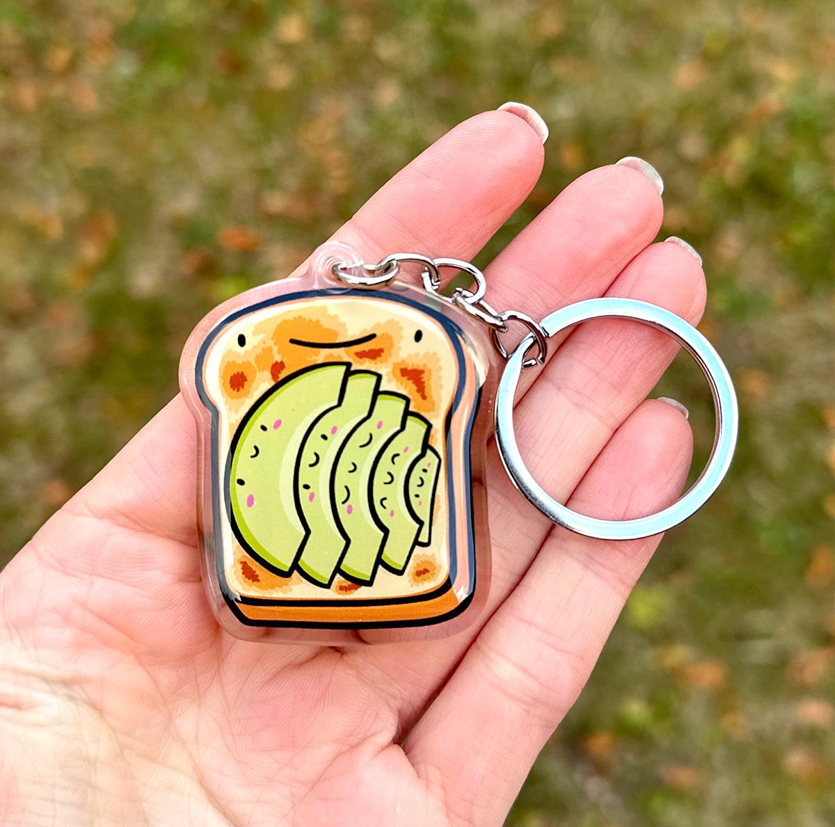 Avocado Toast Keychain