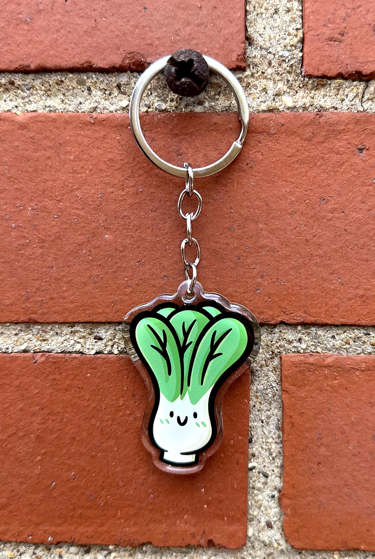 Bok Choy Keychain