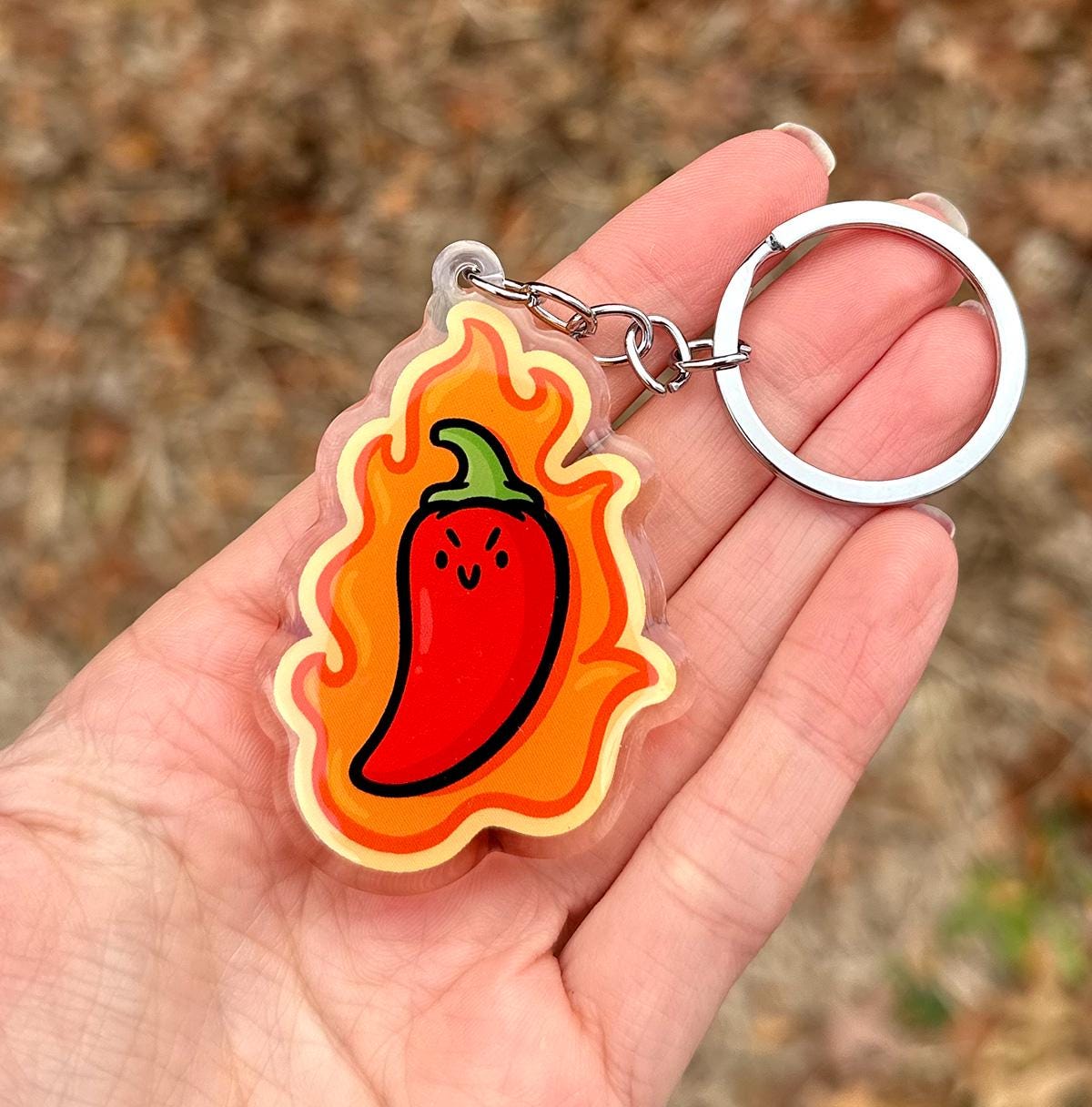 Hot Pepper Keychain