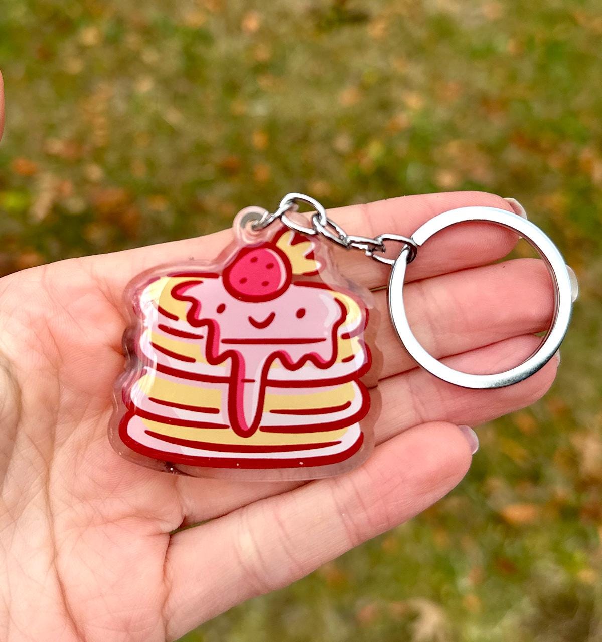 Strawberry Pancakes Keychain