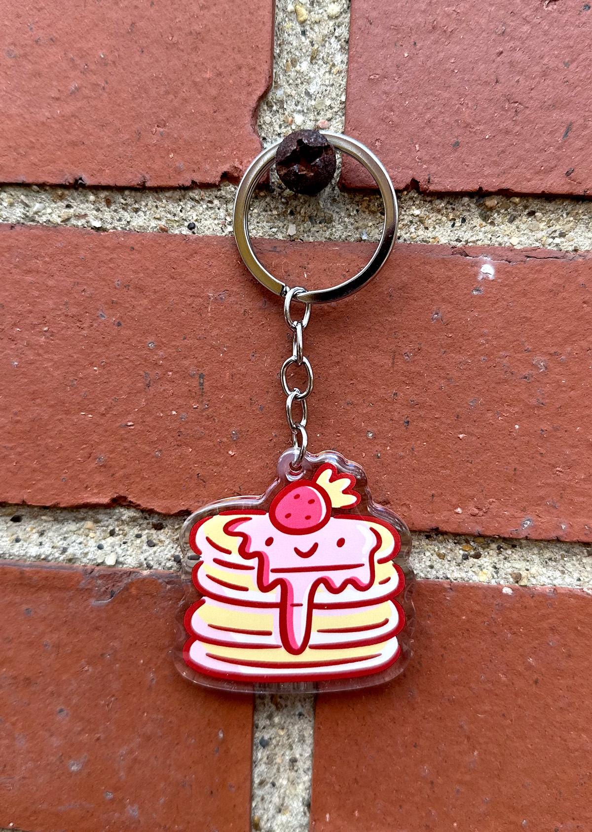 Strawberry Pancakes Keychain