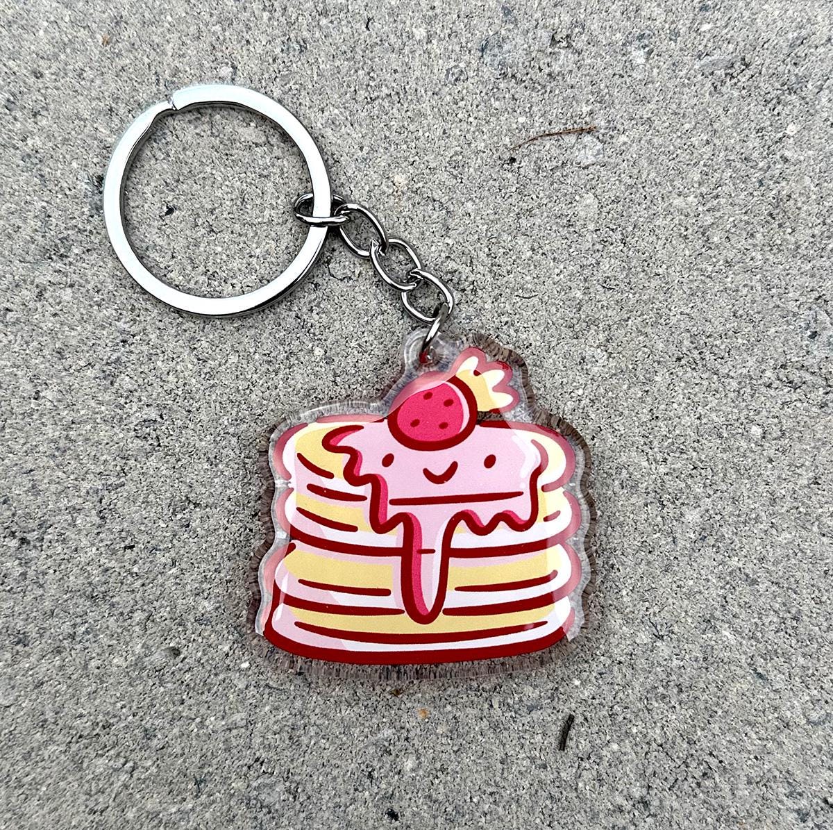 Strawberry Pancakes Keychain