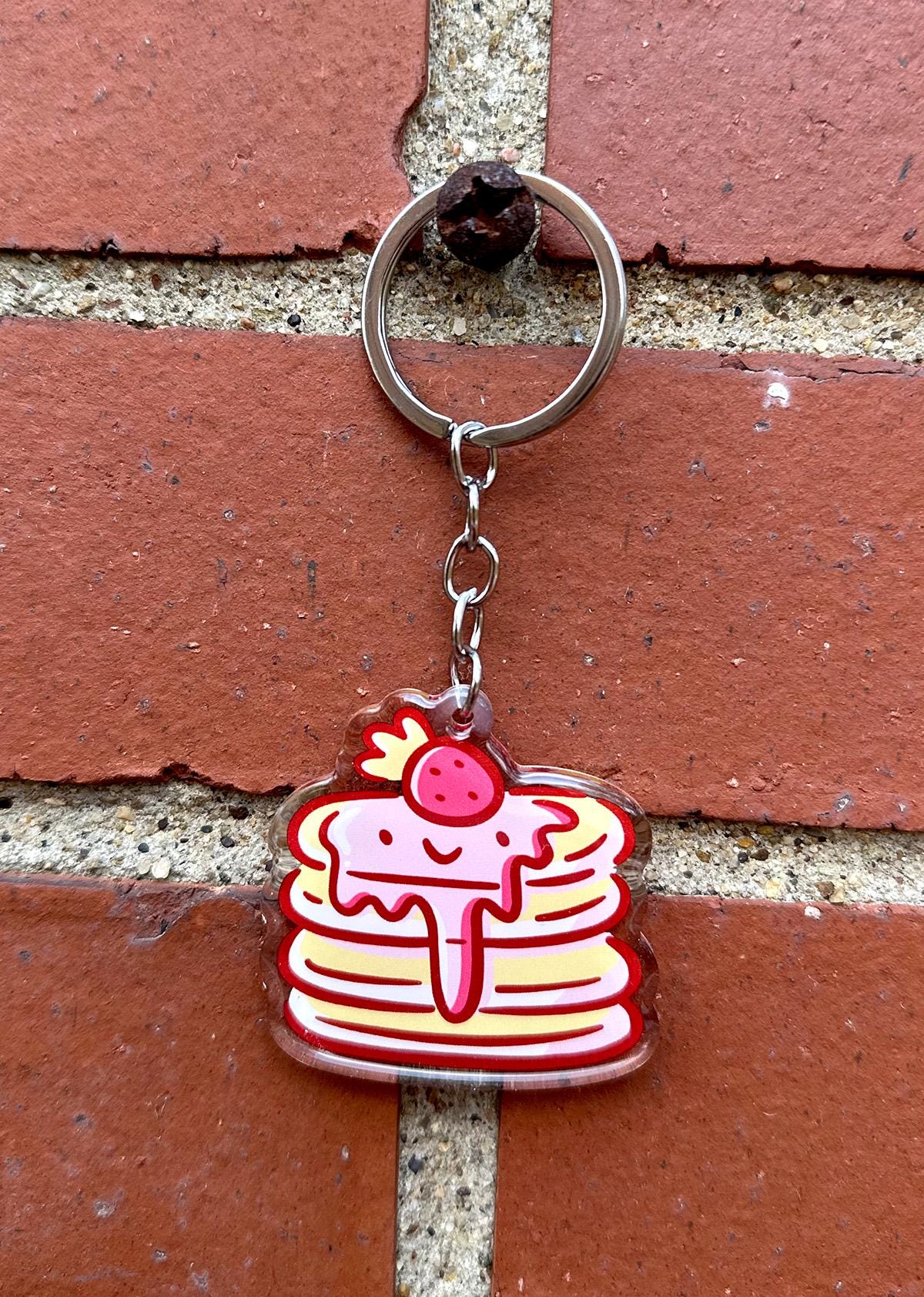 Strawberry Pancakes Keychain