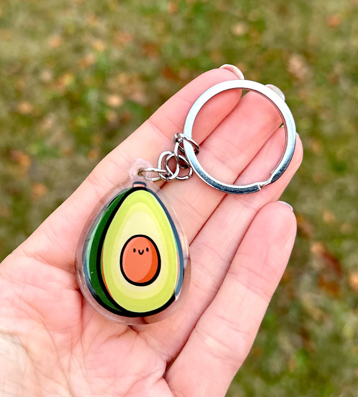 Avocado Mini Keychain