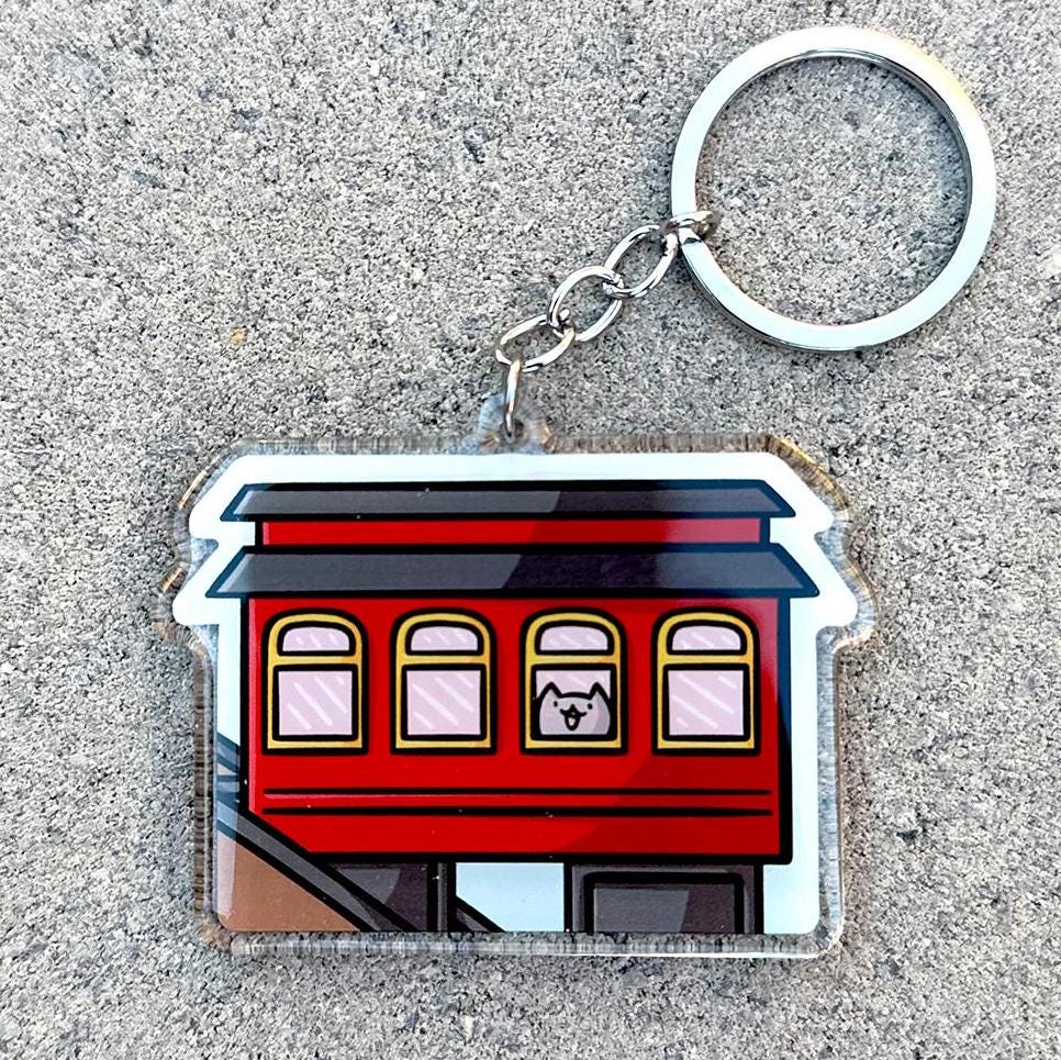 Pittsburgh Incline Keychain