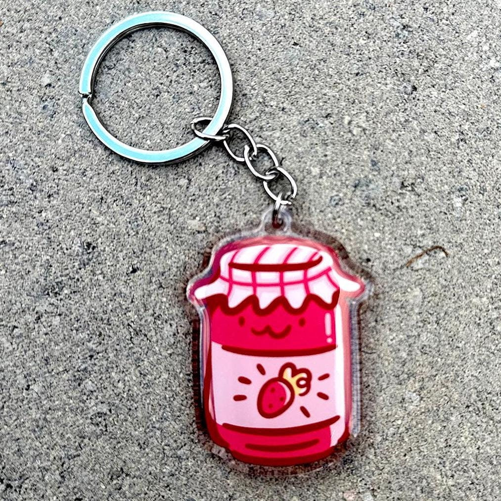 Strawberry Jam Keychain