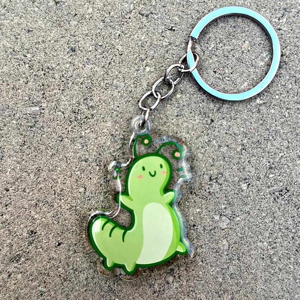 Caterpillar Keychain