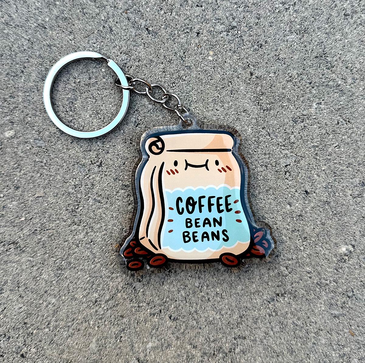 Coffee Beans Keychain