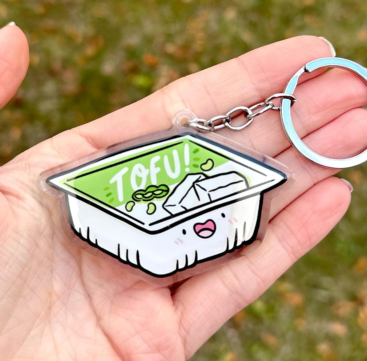 Tofu Keychain