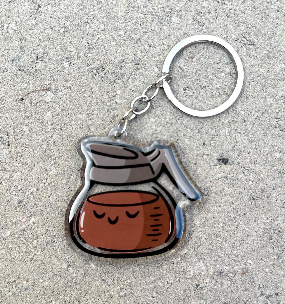 Coffee Pot Keychain