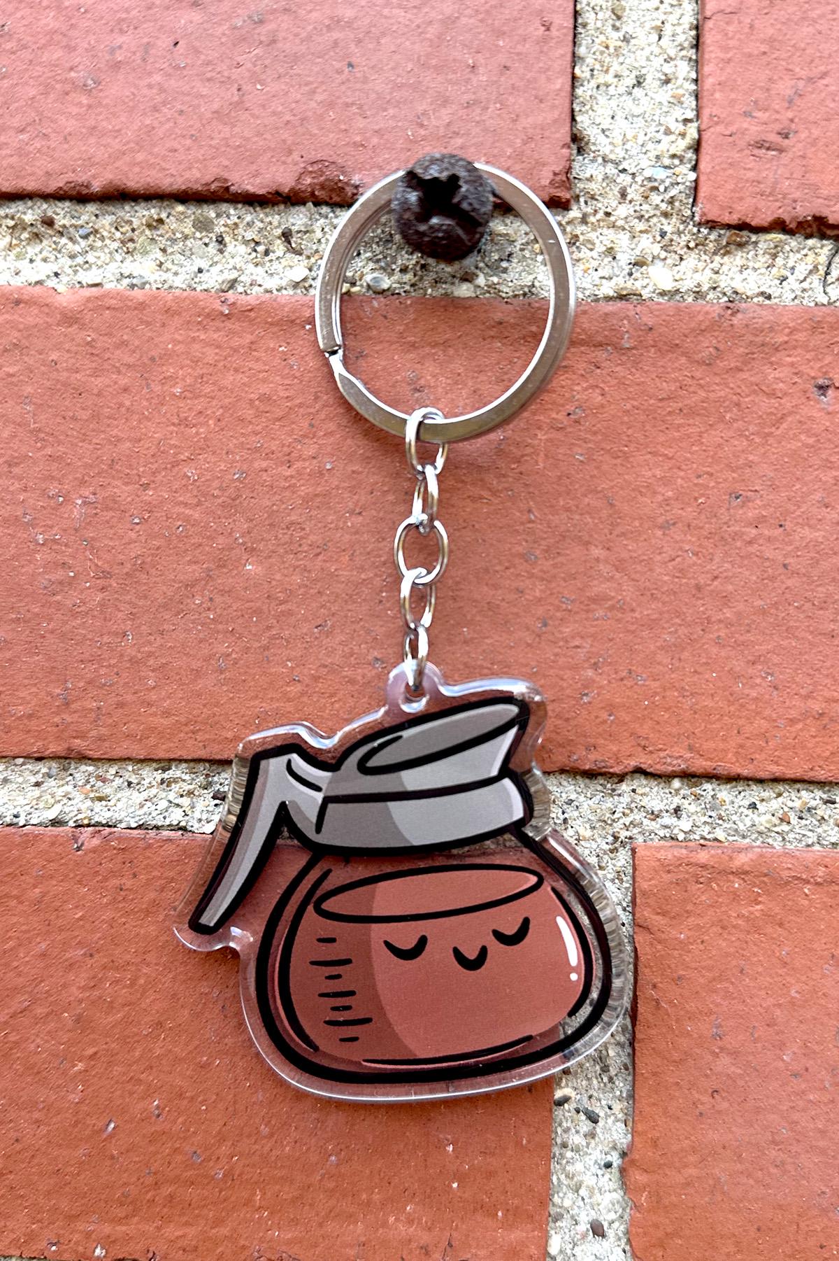 Coffee Pot Keychain