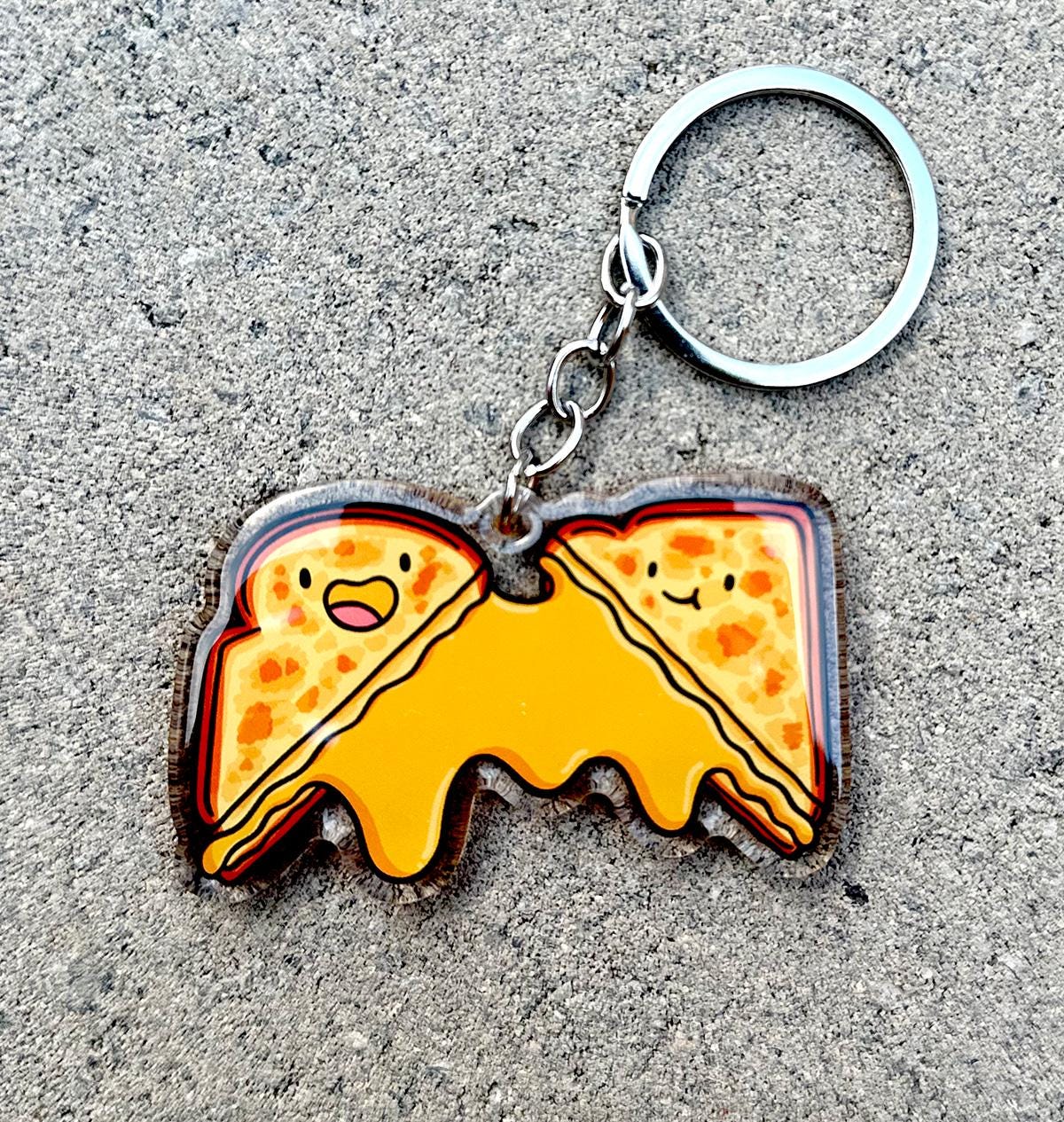 Grilled Cheese Keychain