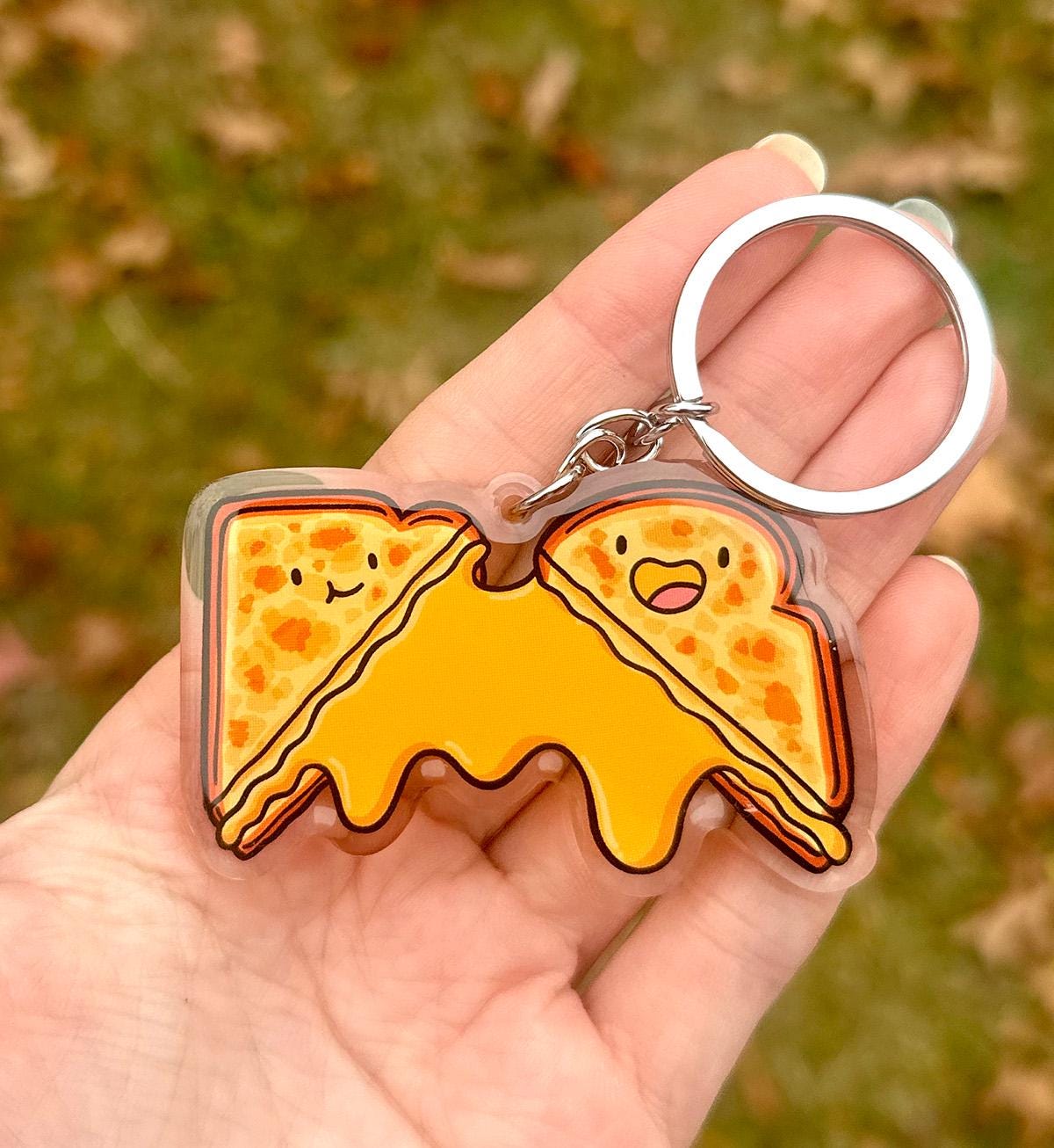 Grilled Cheese Keychain