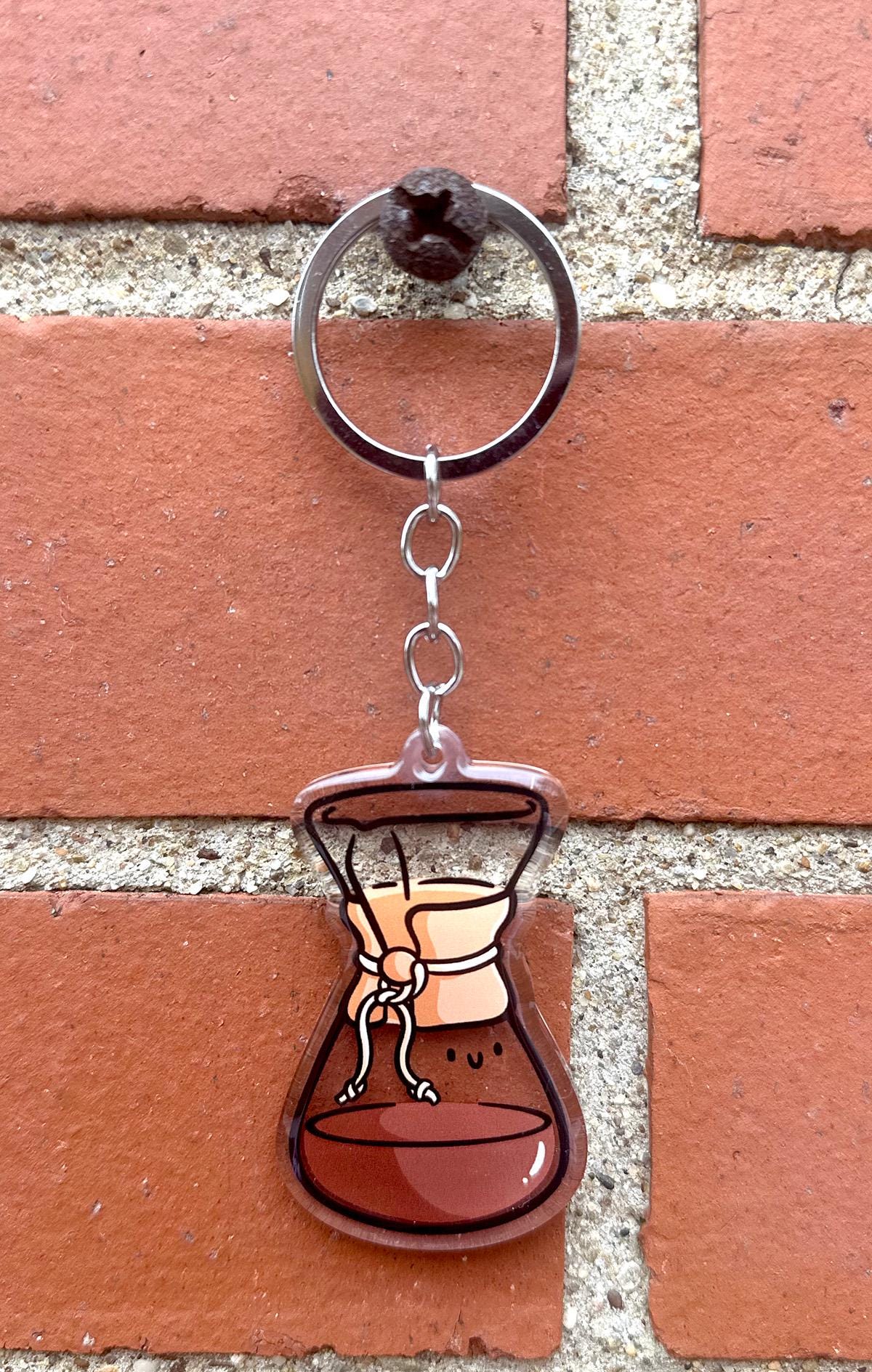 Pour Over Coffee Keychain