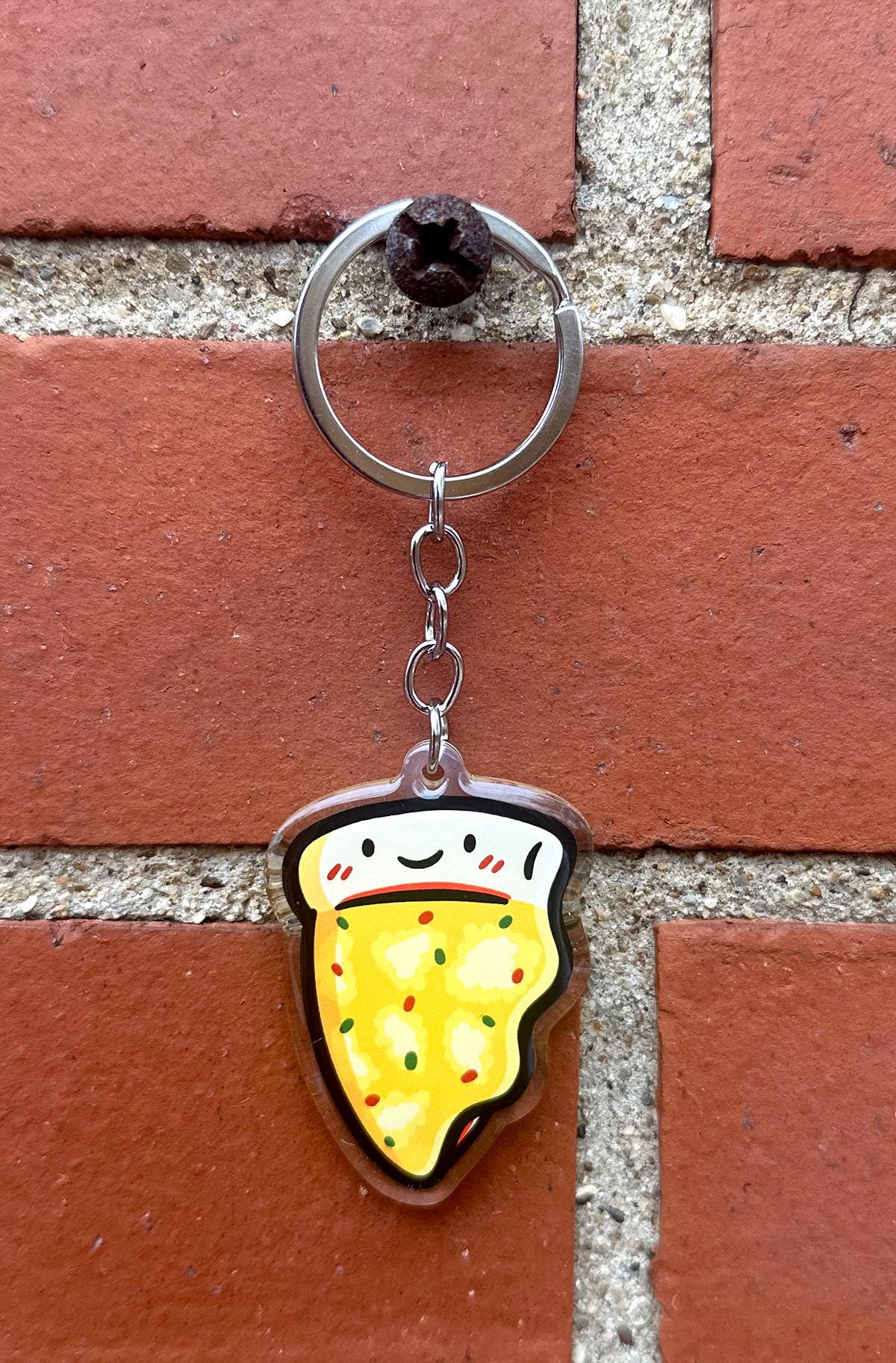 Cheese Pizza Keychain