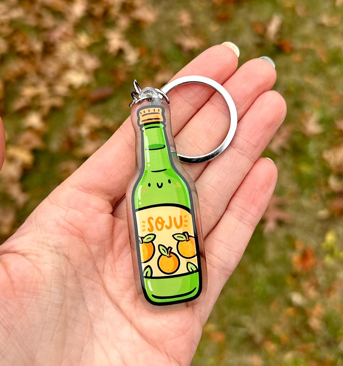 Soju Keychain (Mandarin)