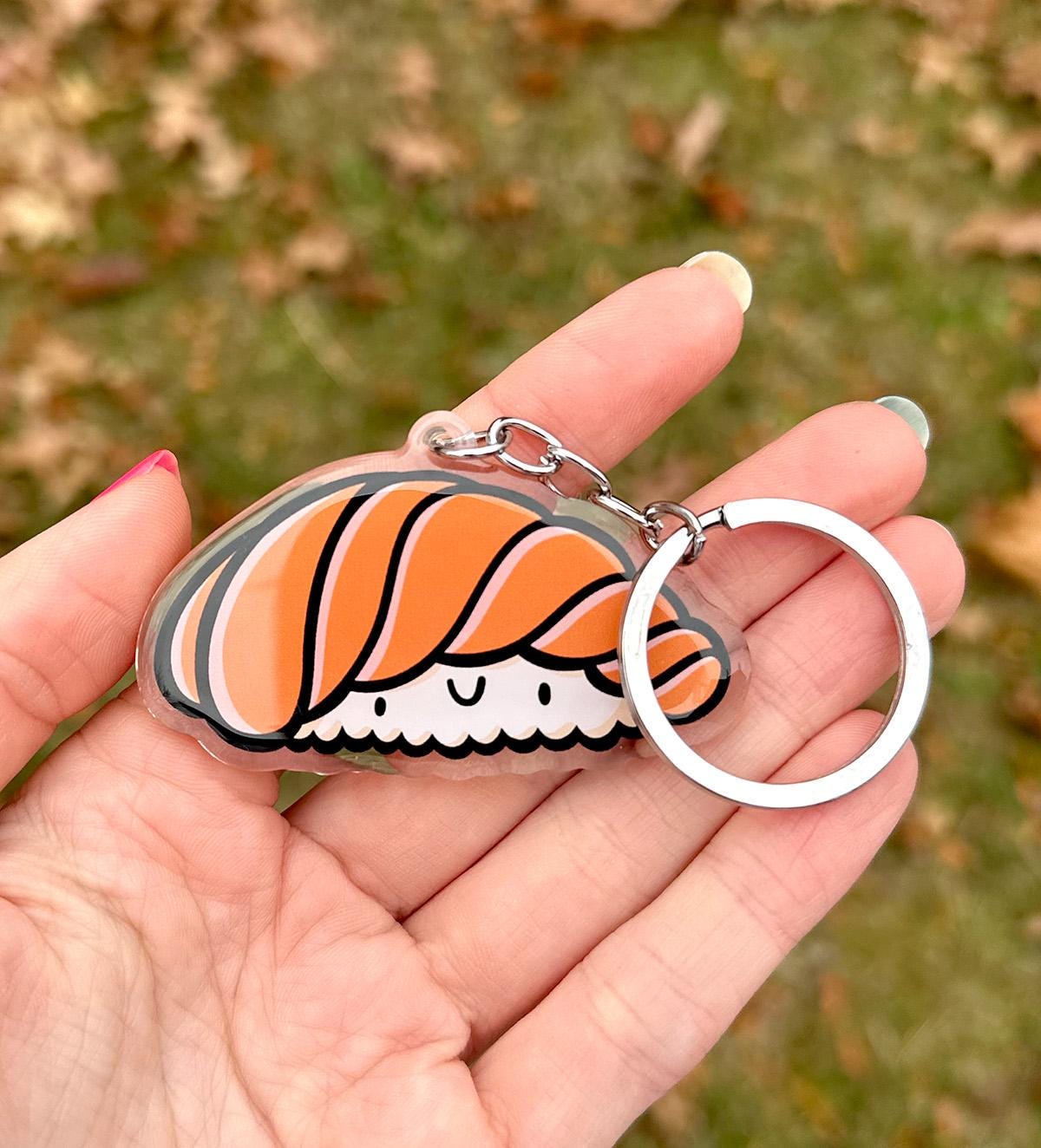 Salmon Sushi Keychain