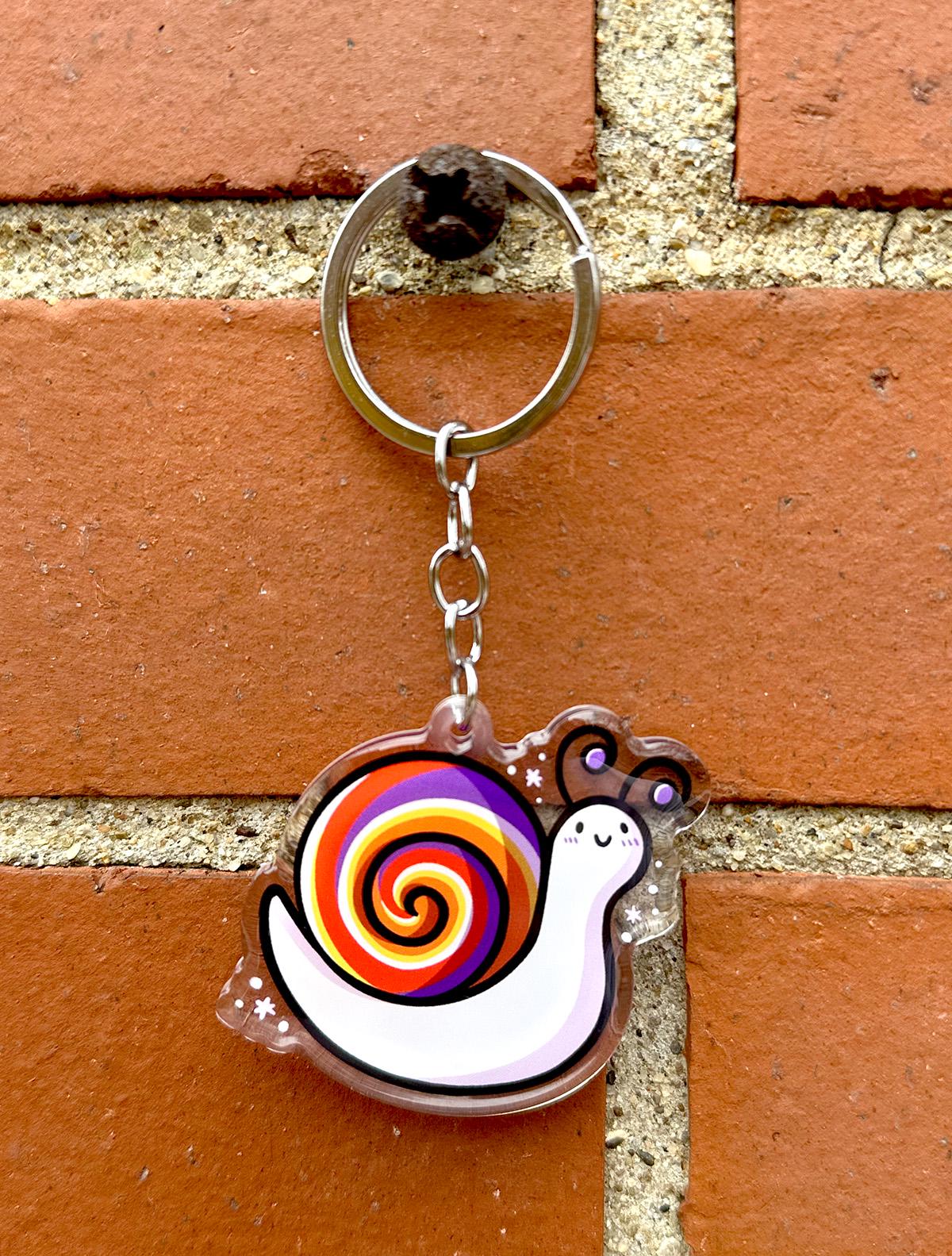 Snail Keychain