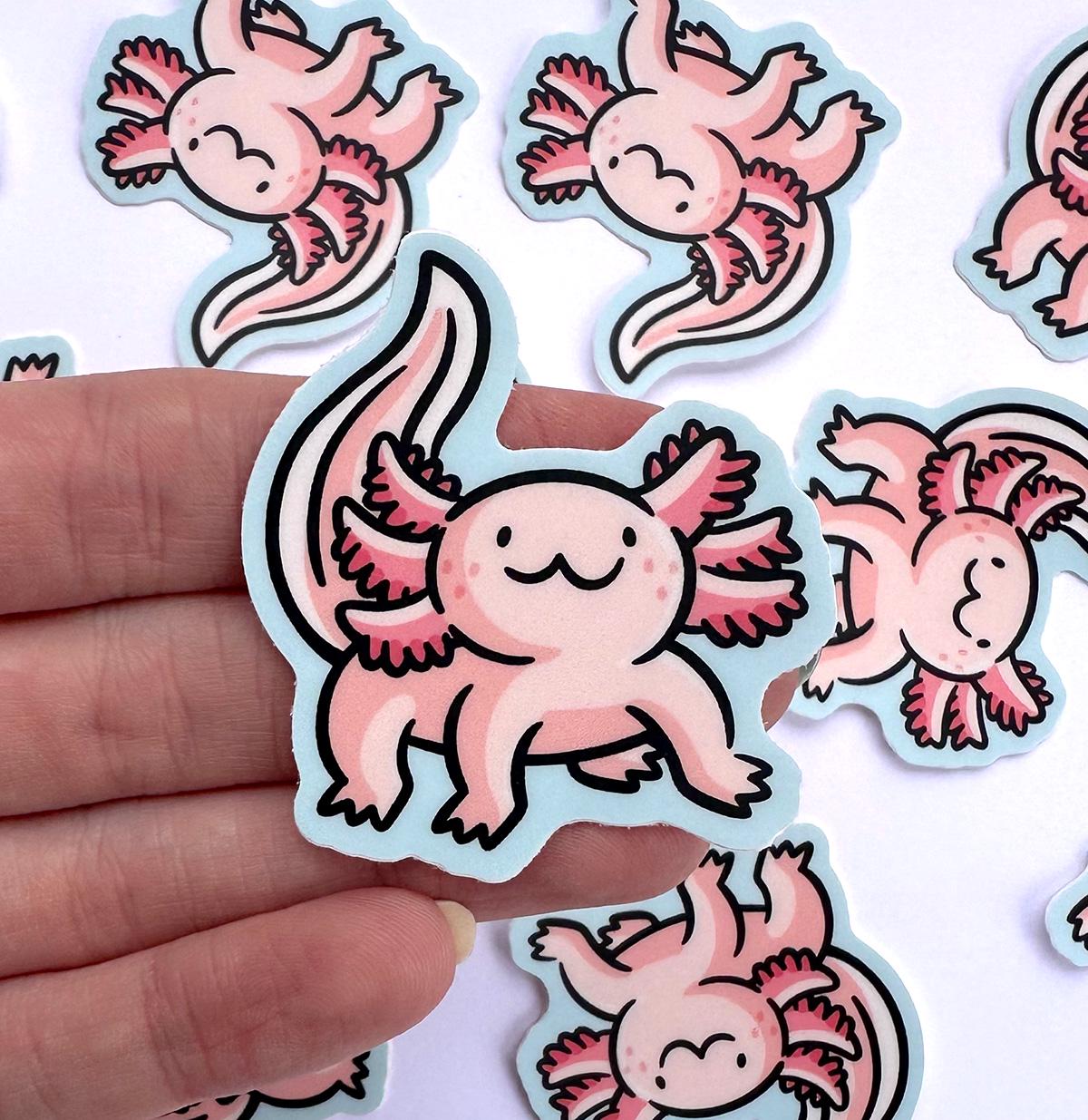 Axolotl Mini Sticker