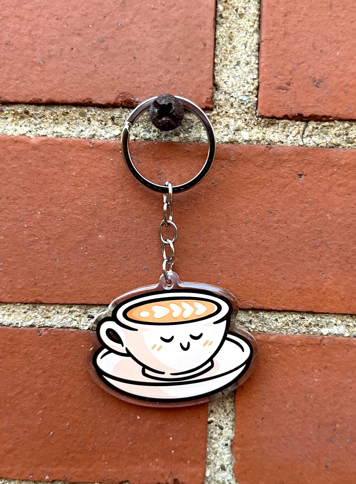 Latte Keychain