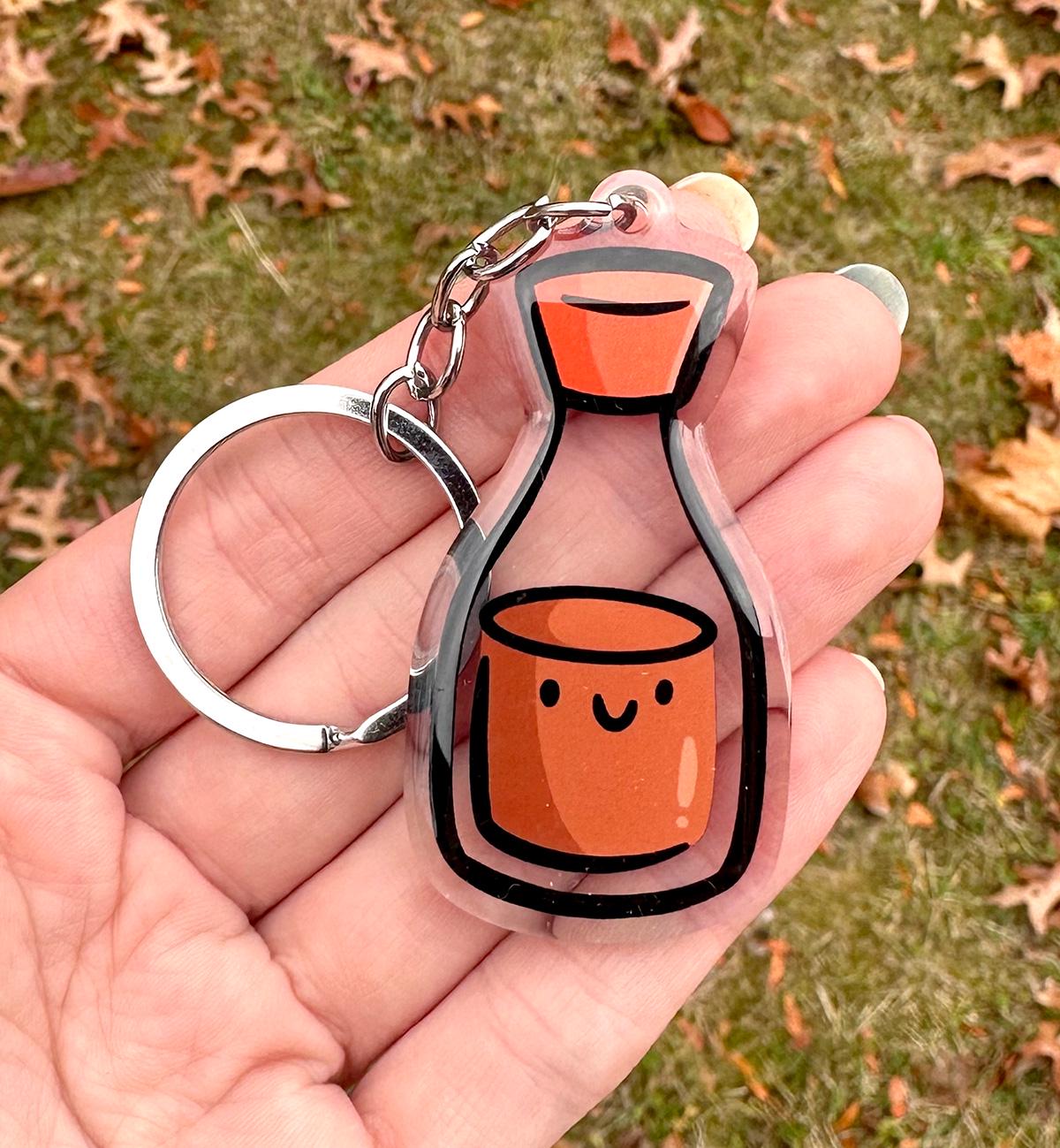 Soy Sauce Keychain