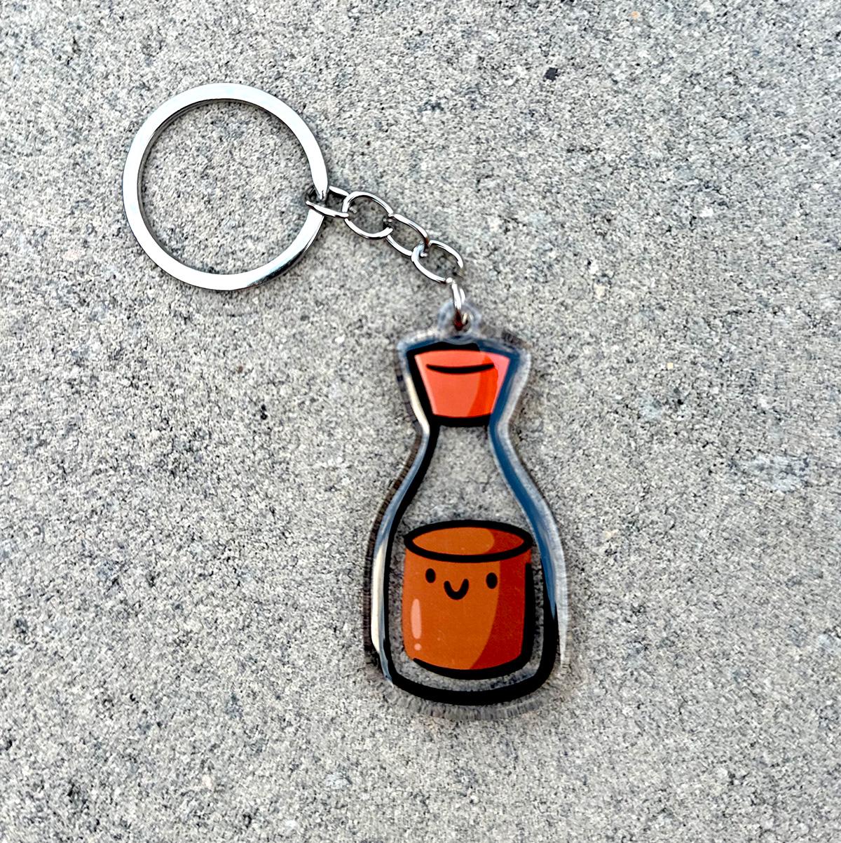 Soy Sauce Keychain