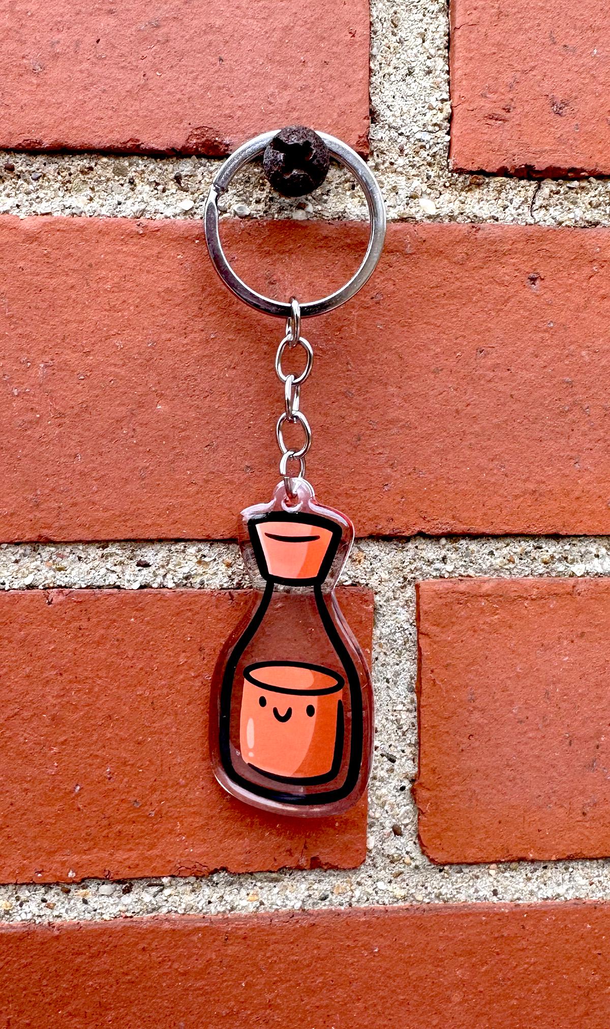 Soy Sauce Keychain