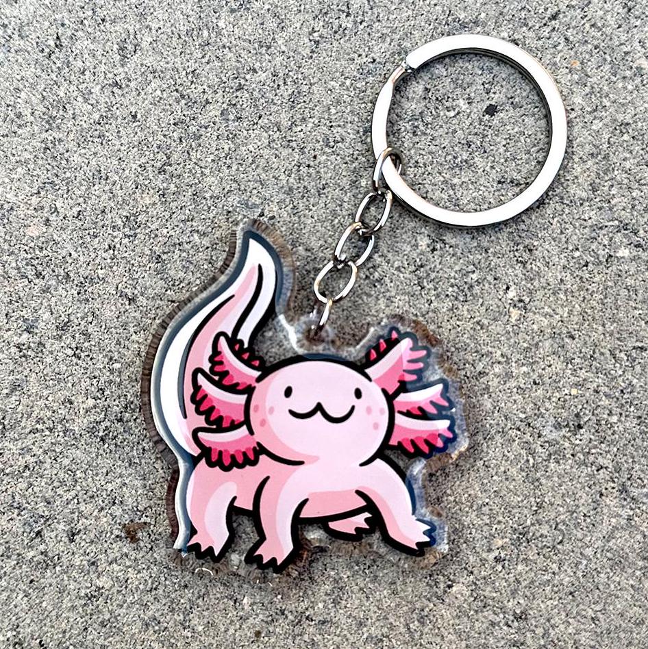 Axolotl Keychain