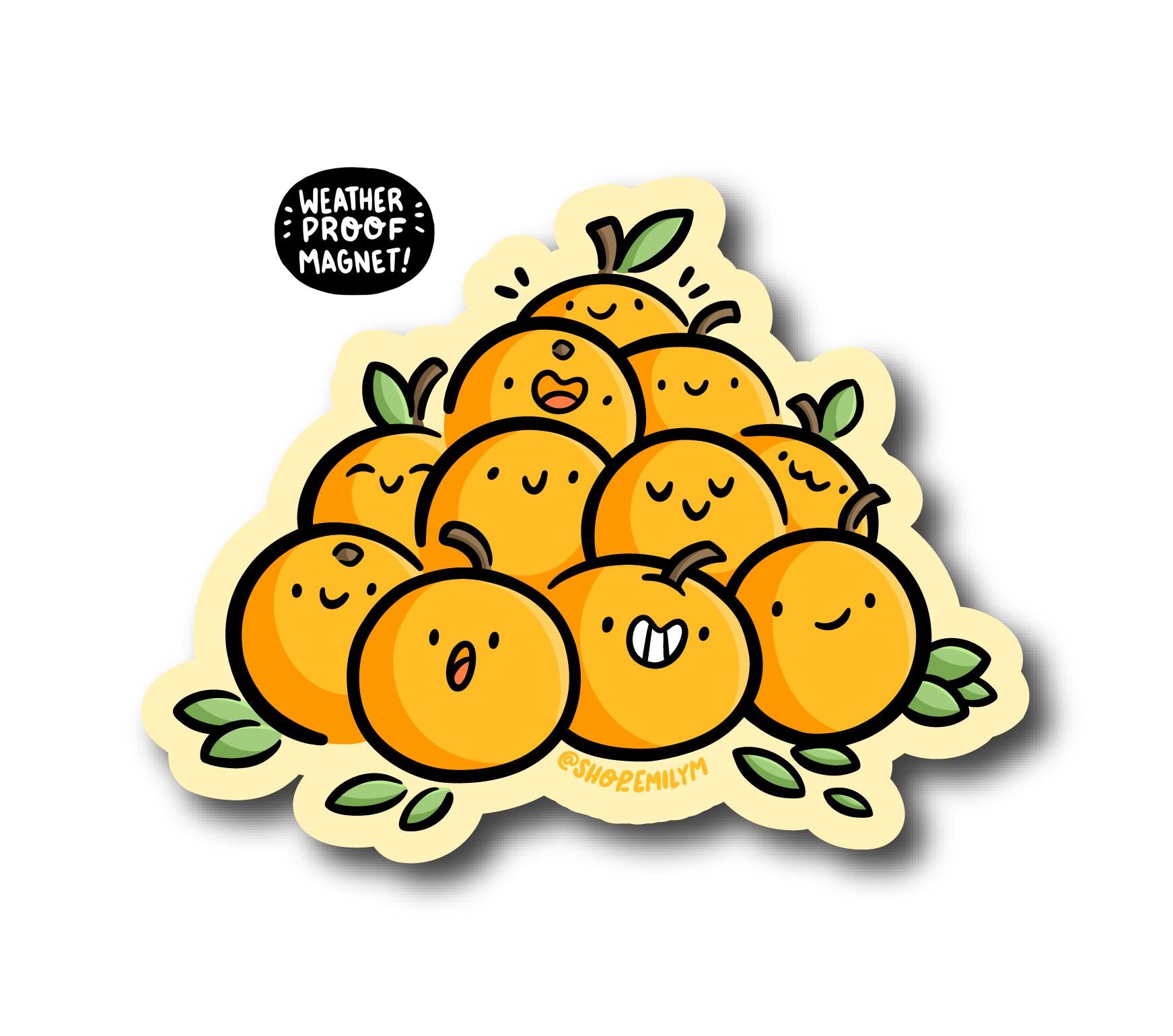 Stack of Oranges Magnet