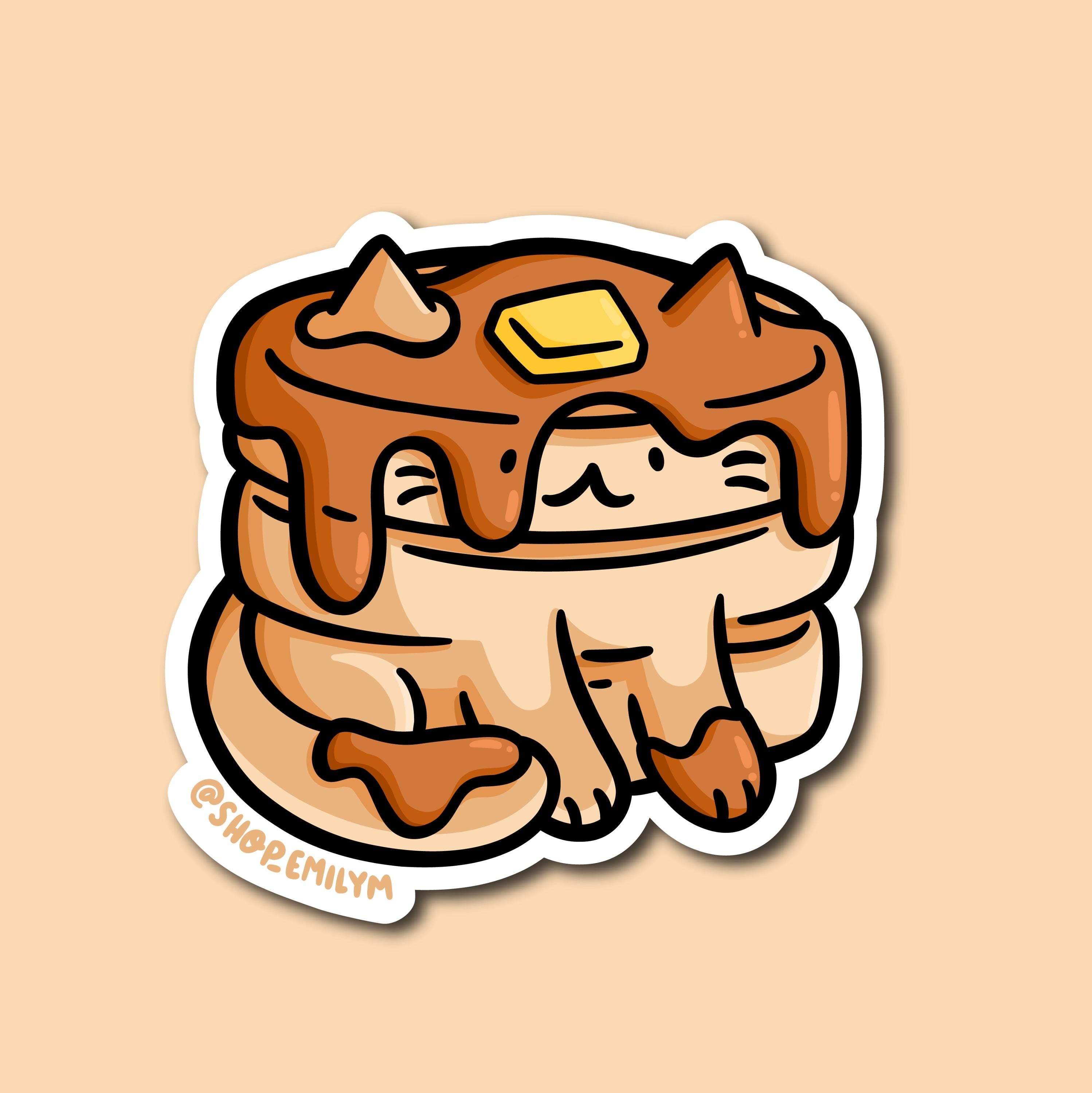 Pancakes Cat Sticker
