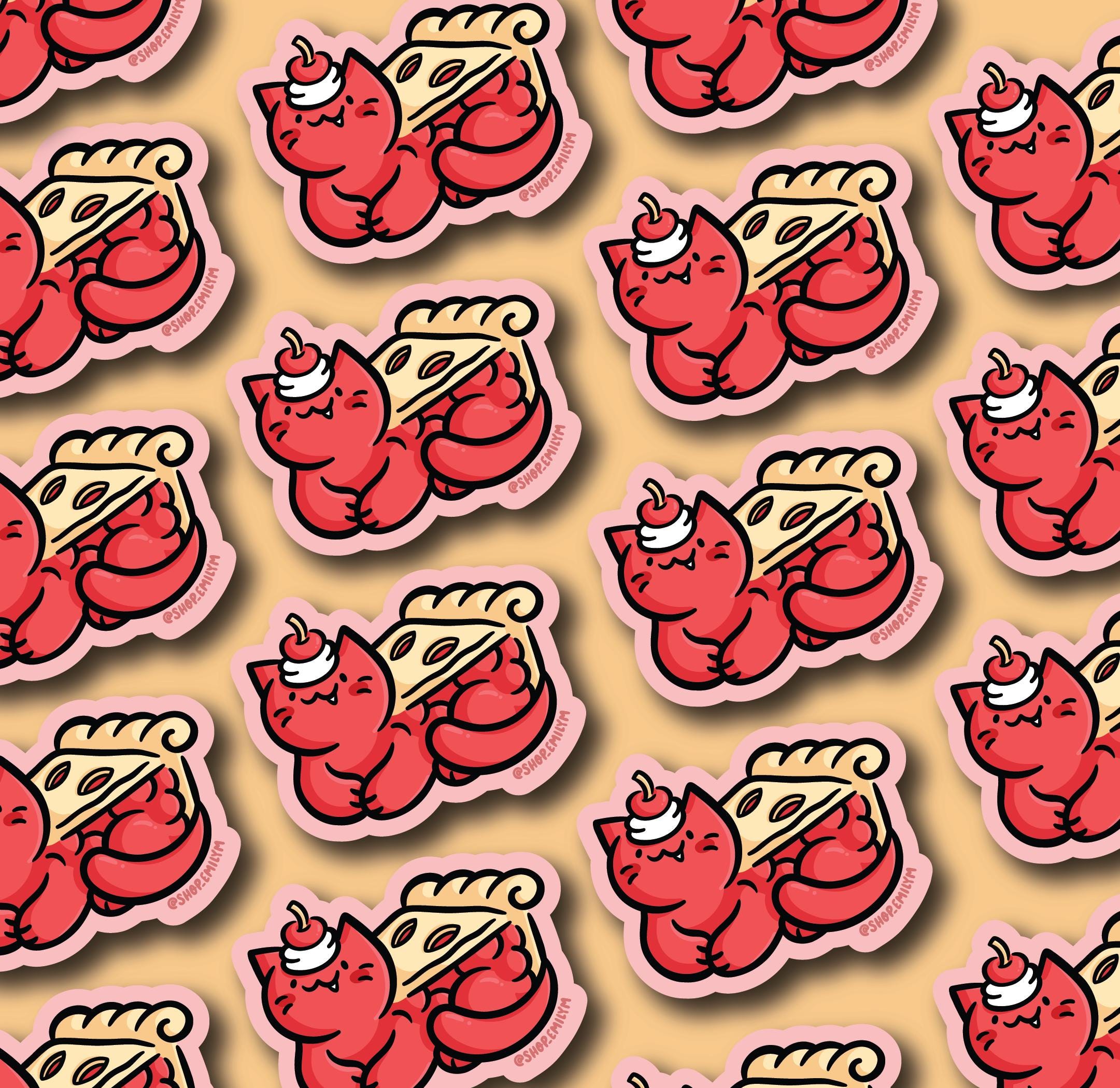 Cherry Pie Cat Sticker
