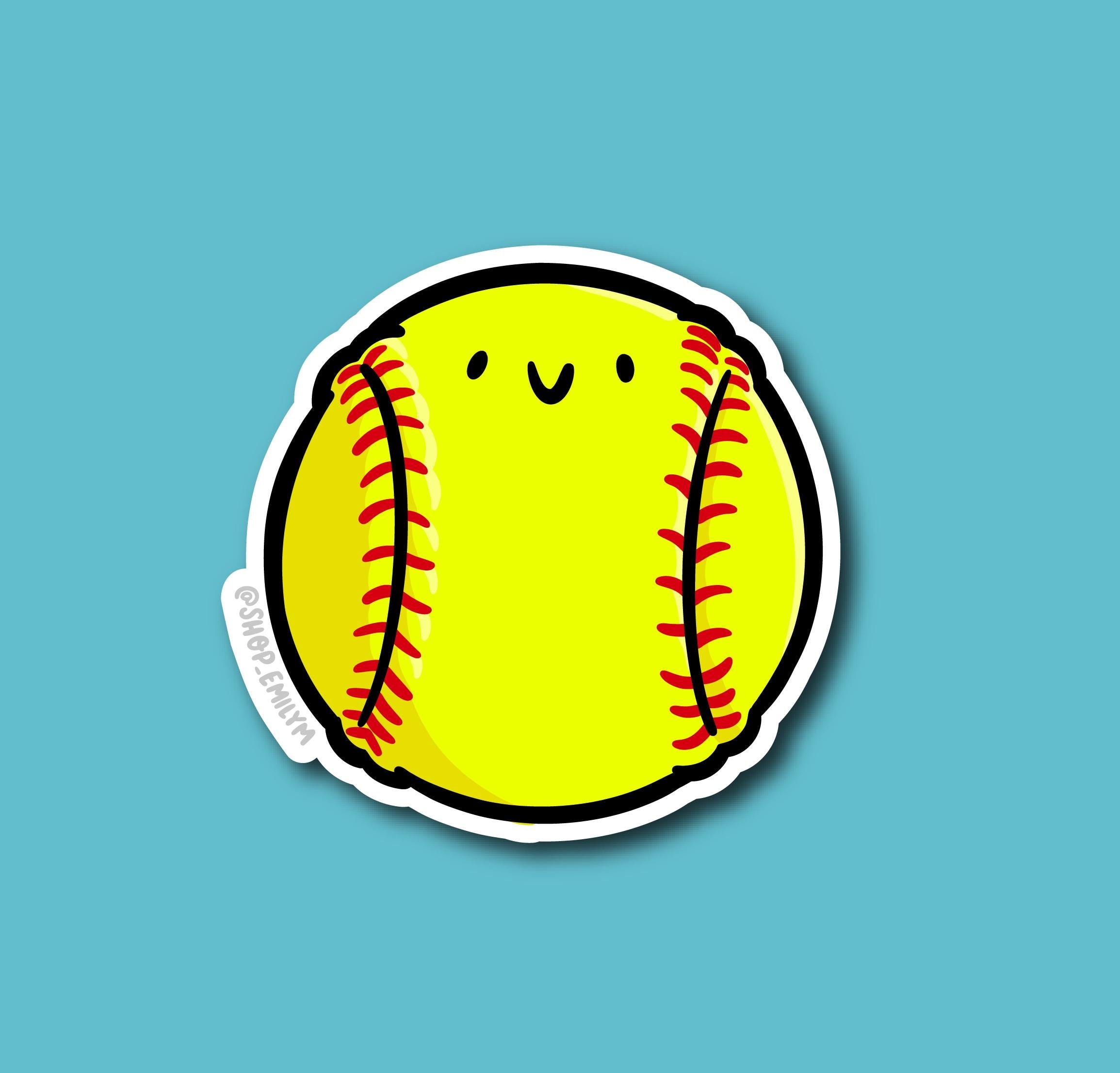 Softball Sticker