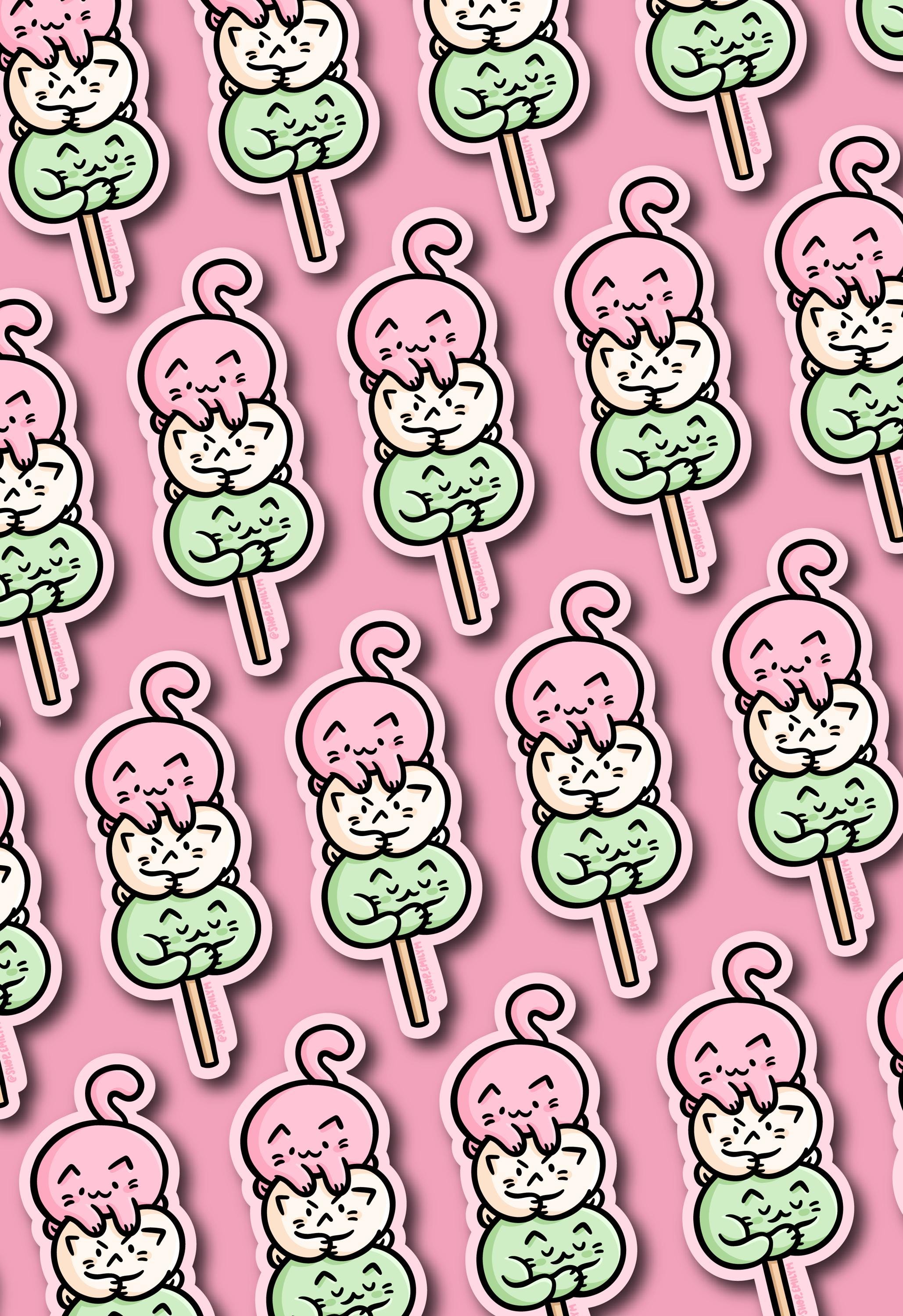 Dango Cat Sticker