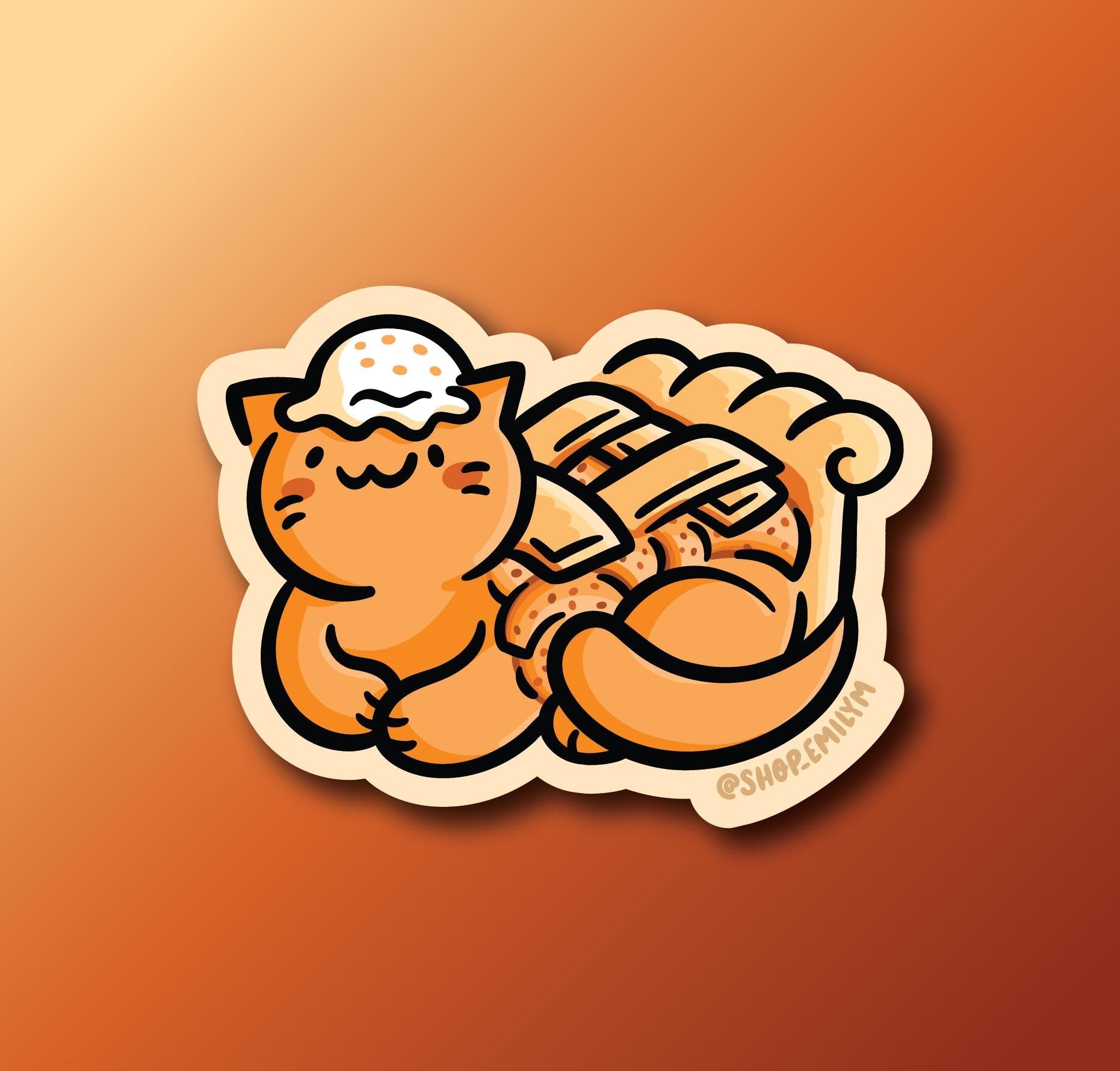 Apple Pie Cat Sticker