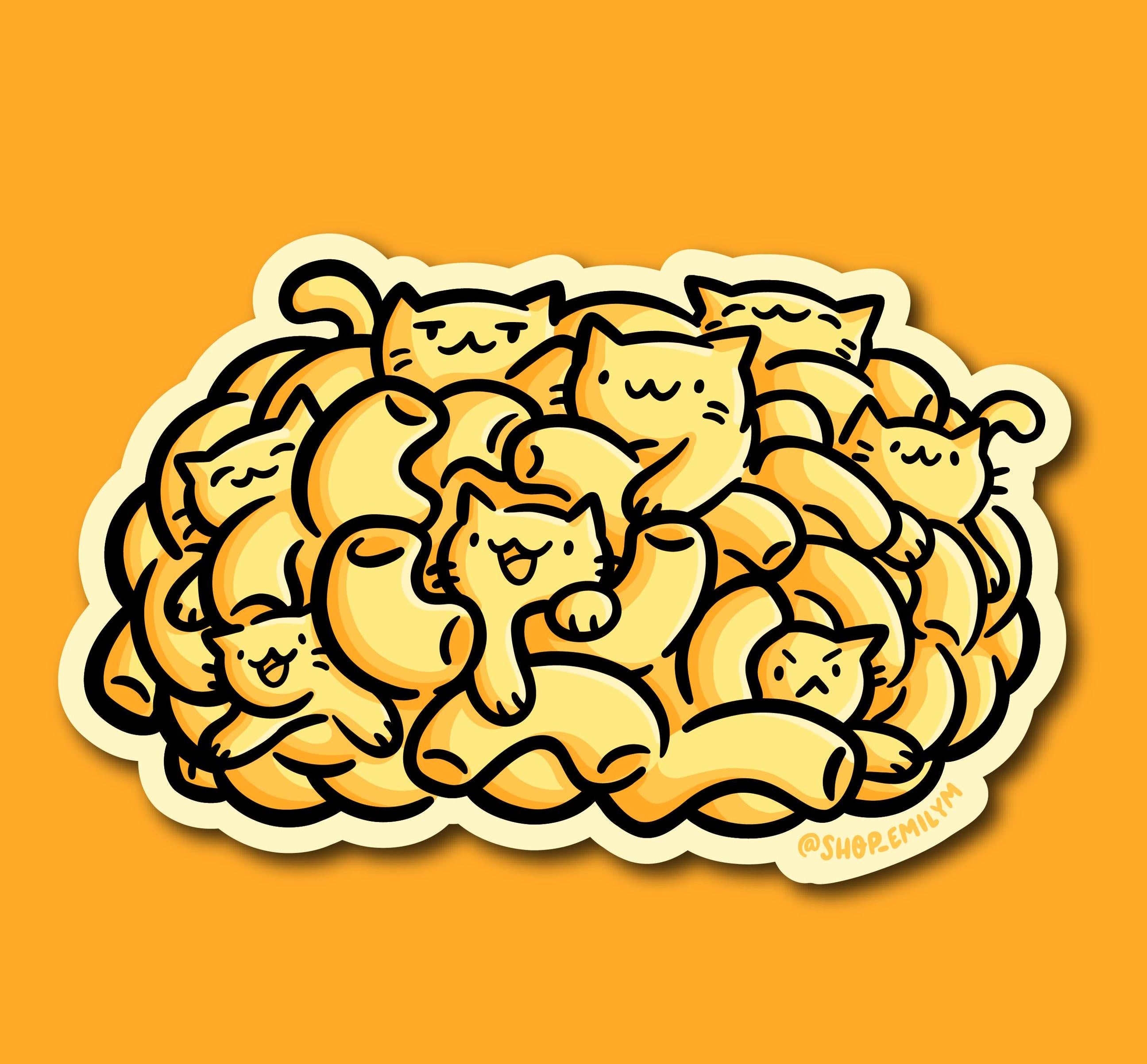 Cataroni & Cheese Sticker
