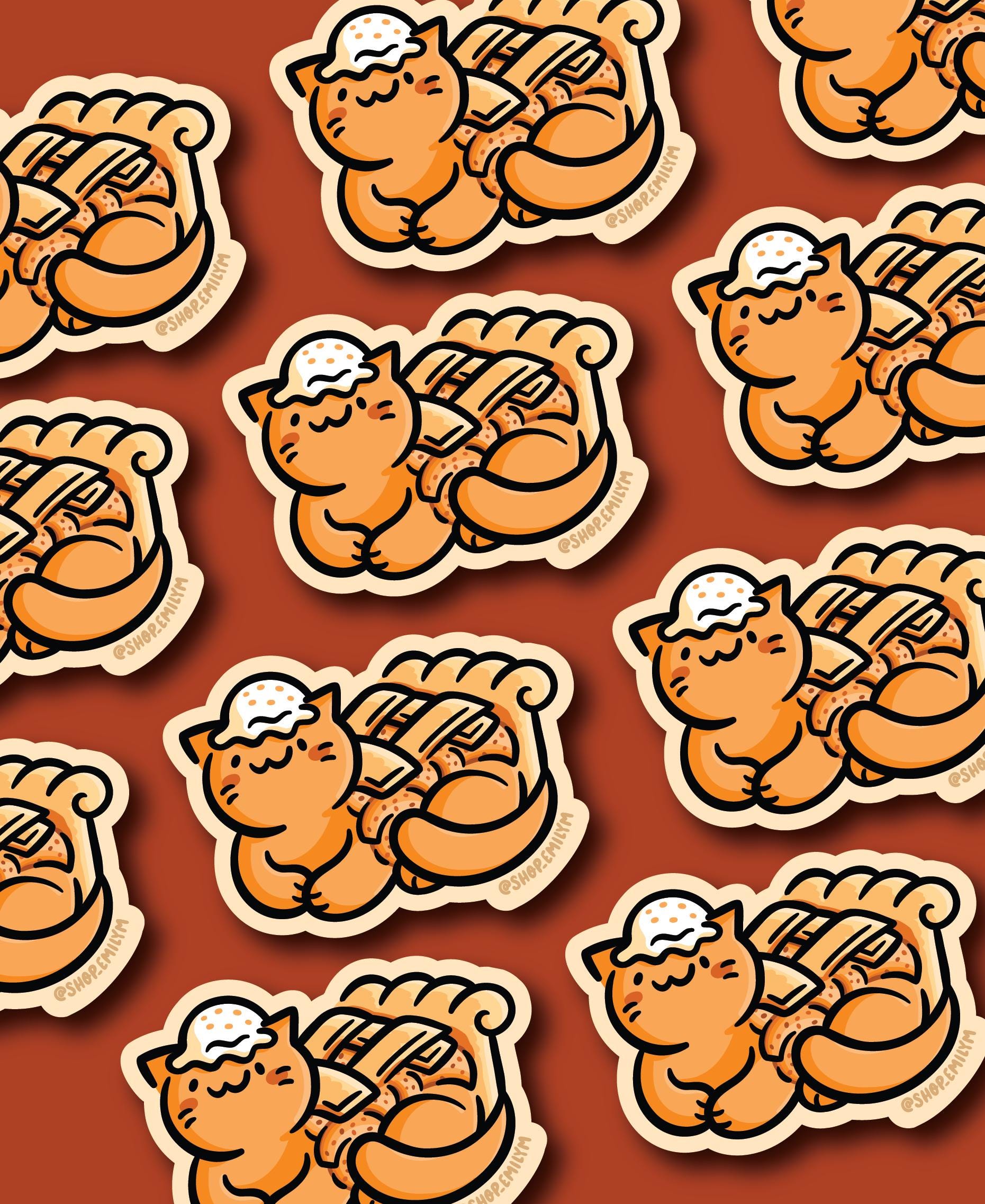 Apple Pie Cat Sticker