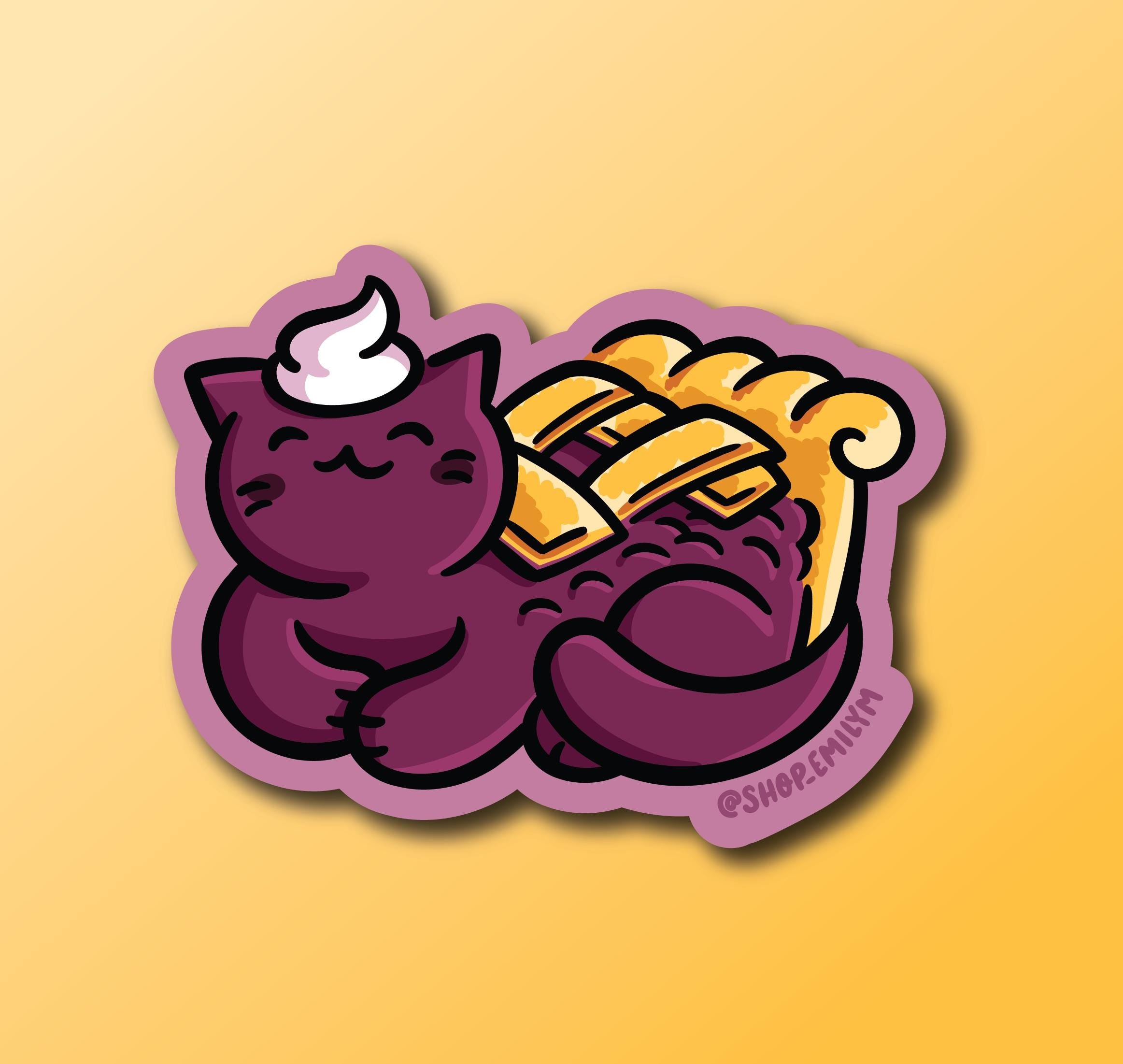 Blueberry Pie Cat Sticker