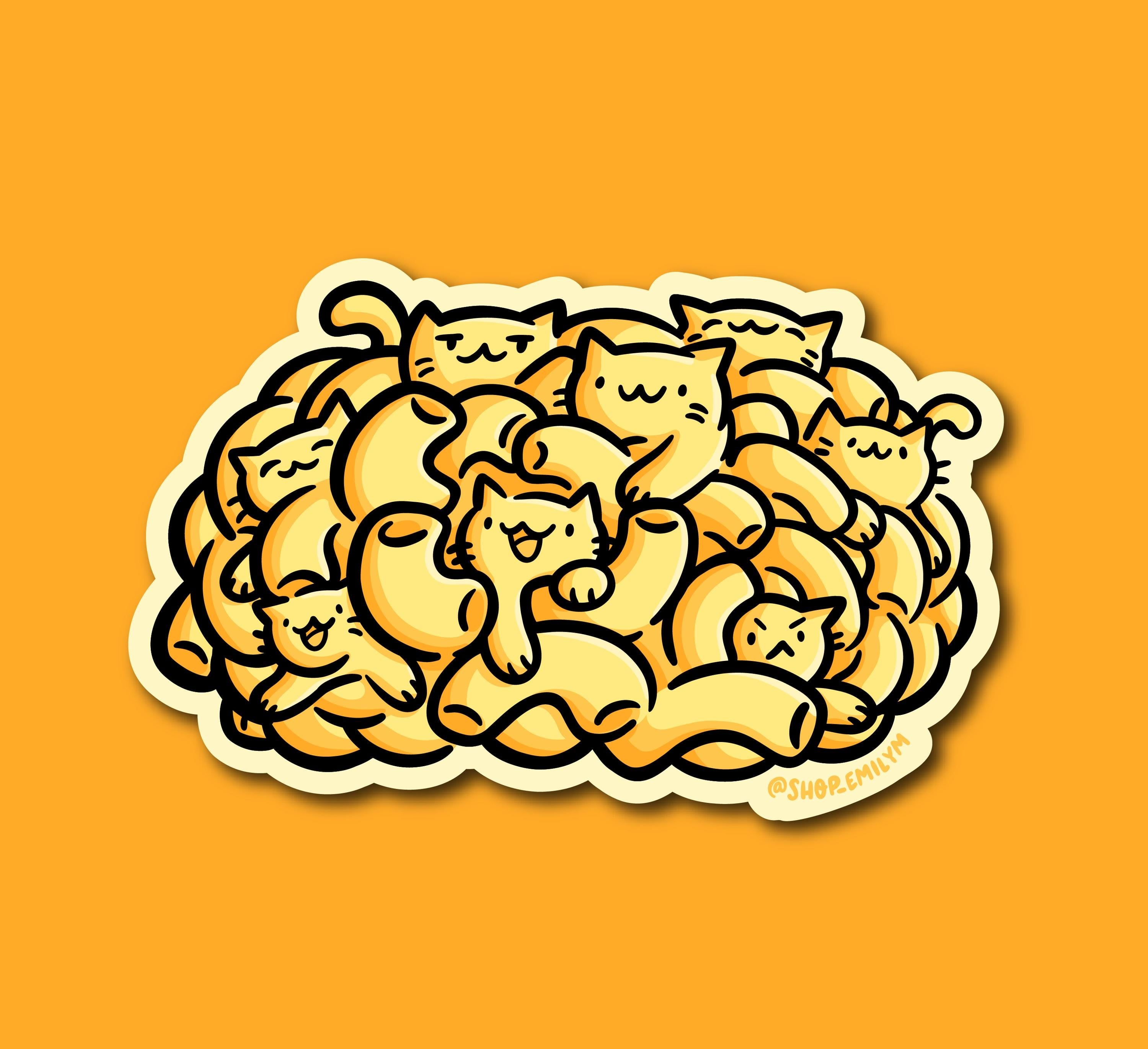Cataroni & Cheese Magnet