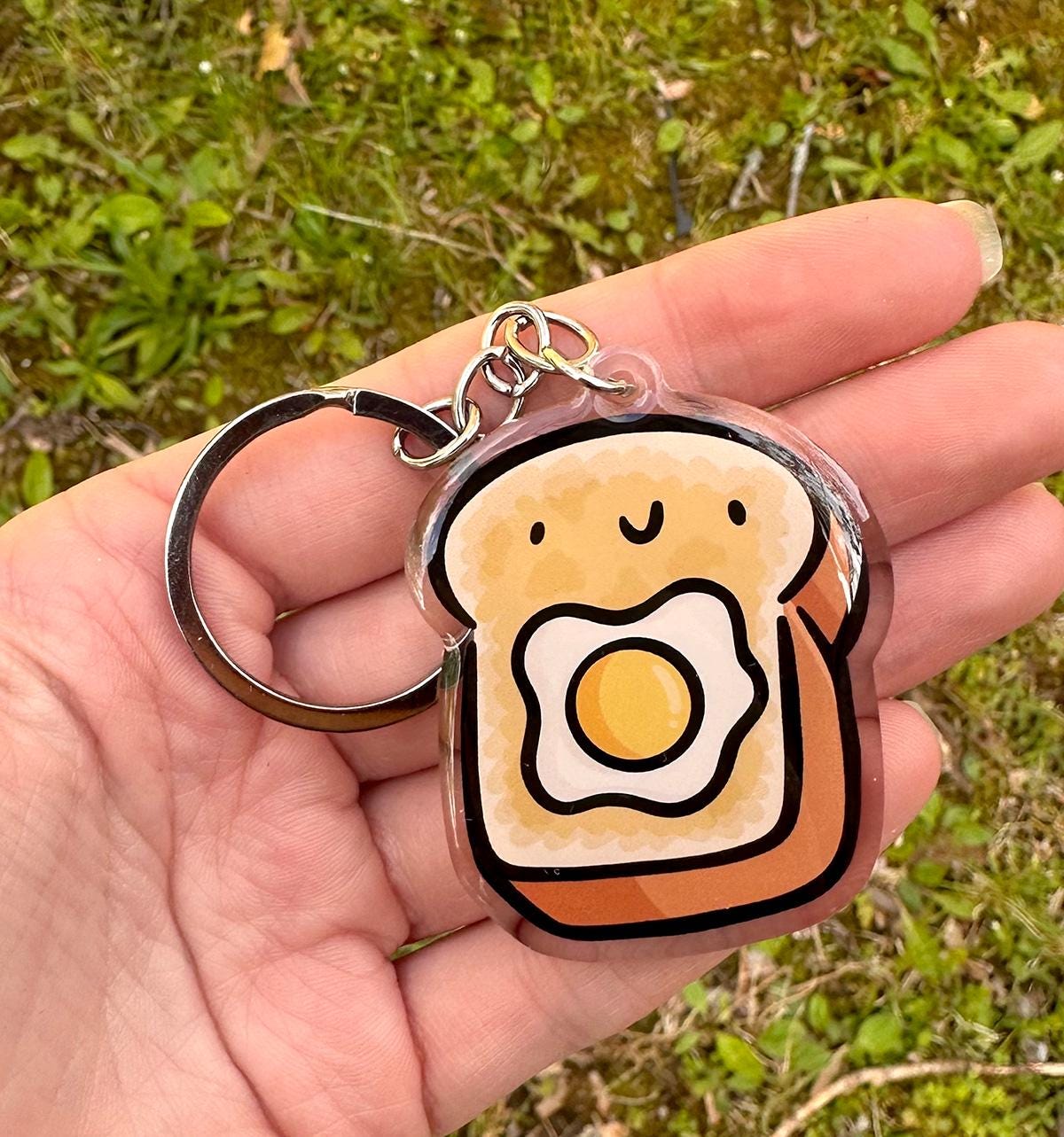 Egg & Toast Keychain