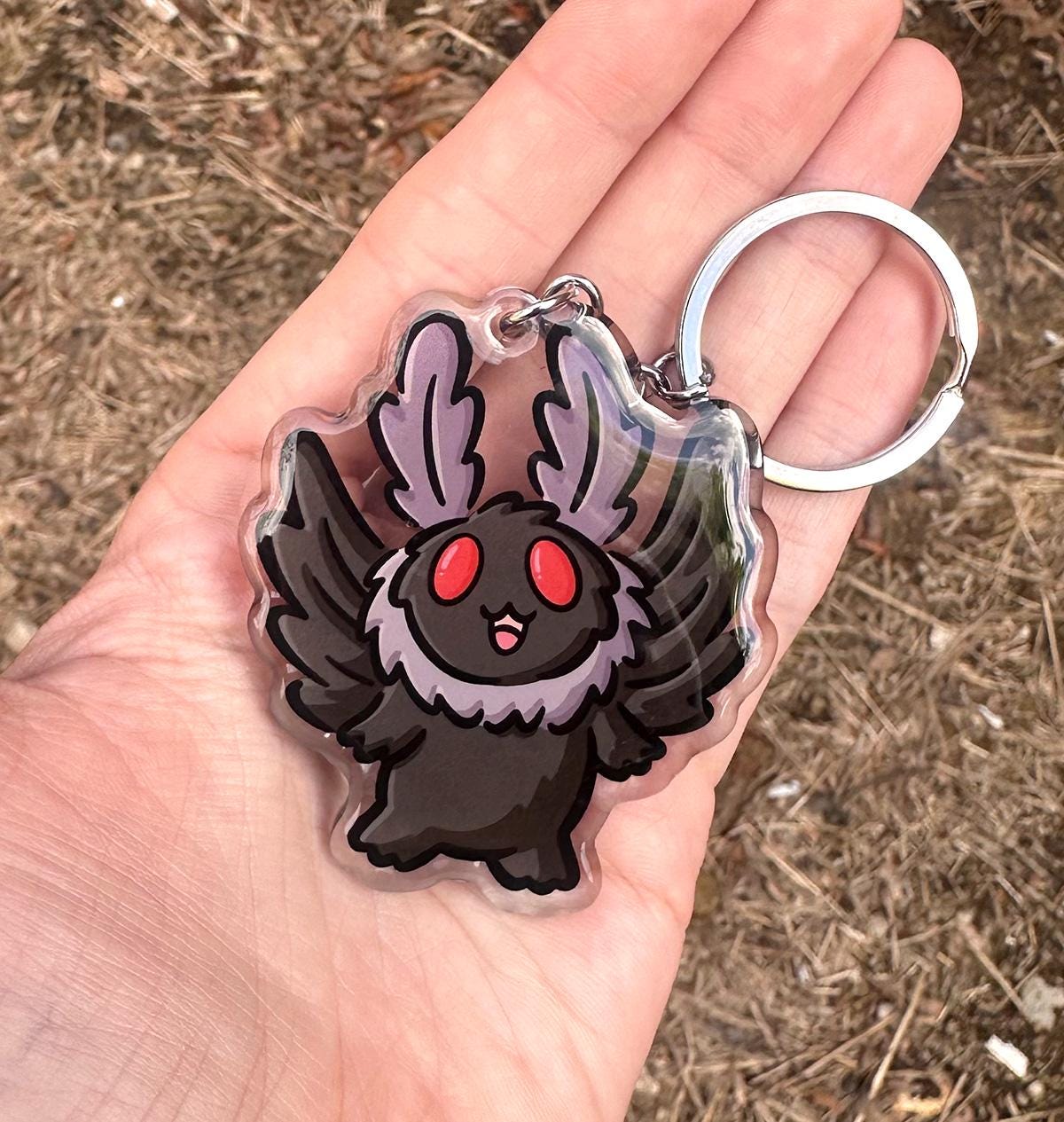 Moth Man Keychain