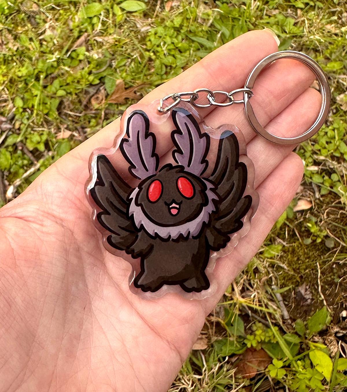 Moth Man Keychain