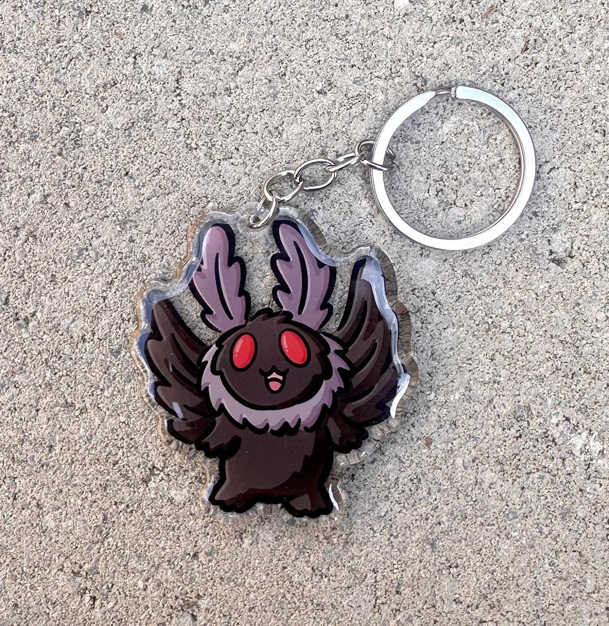 Moth Man Keychain