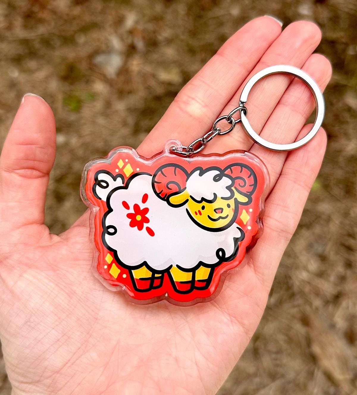 Sheep Zodiac Keychain