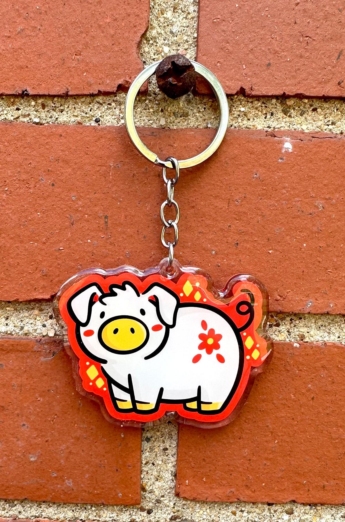 Pig Zodiac Keychain