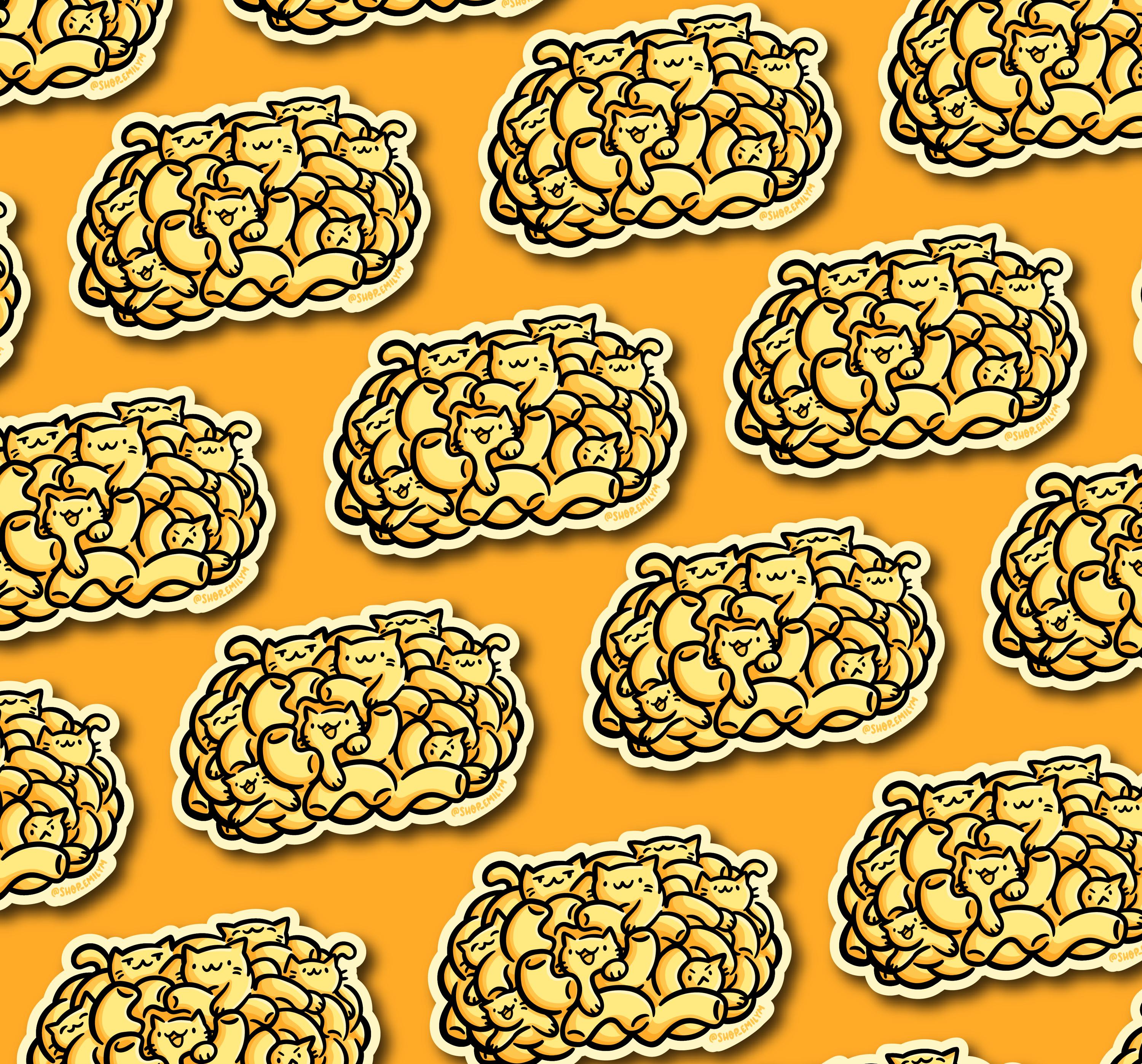 Cataroni & Cheese Sticker