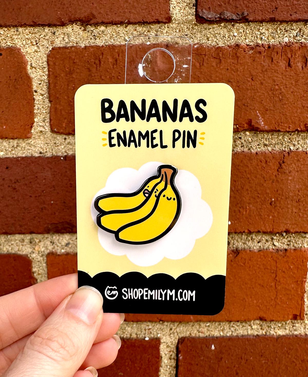 Bananas Enamel Pin