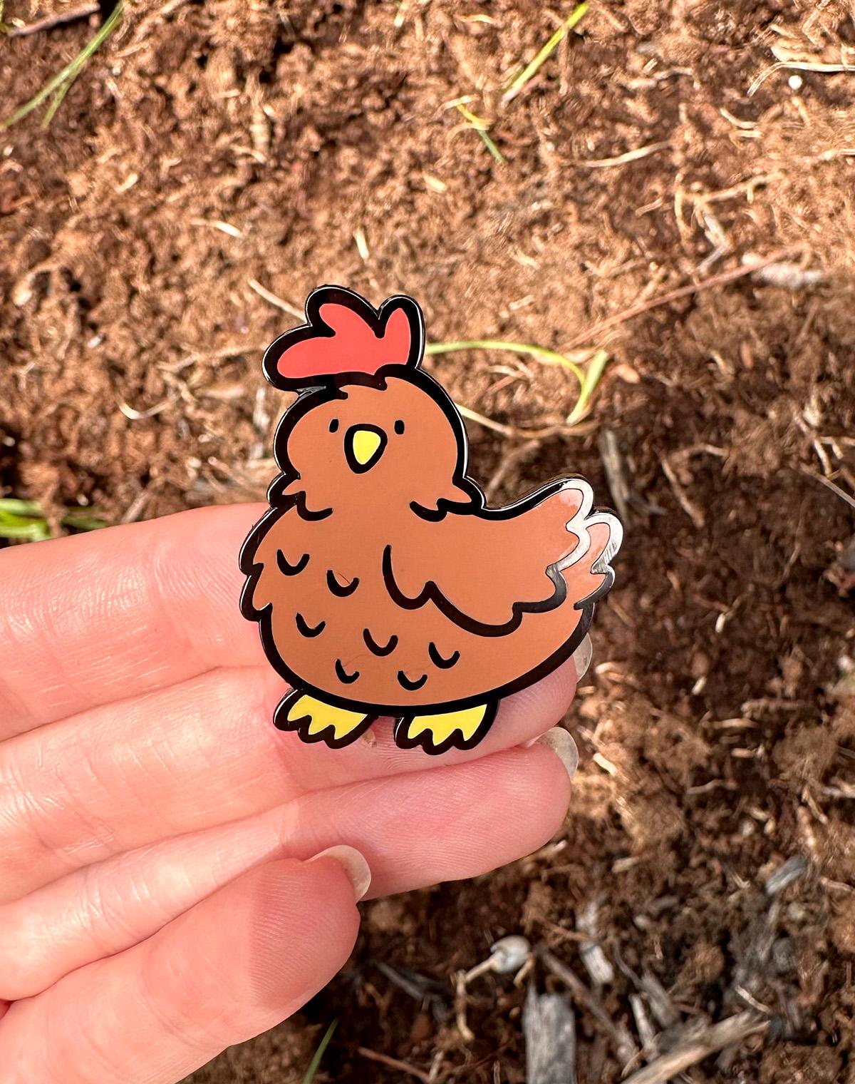 Chicken Enamel Pin