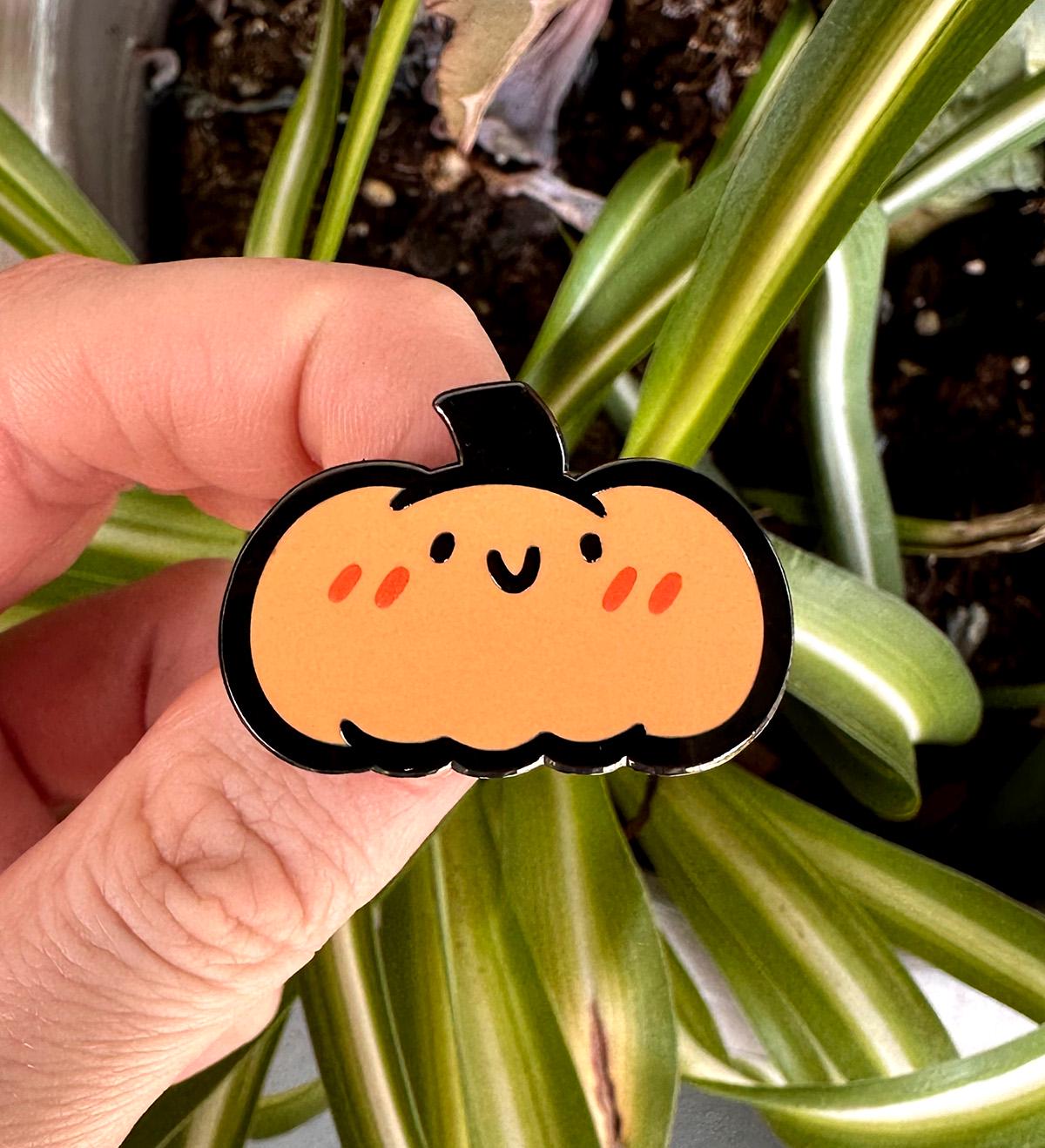Pumpkin Enamel Pin