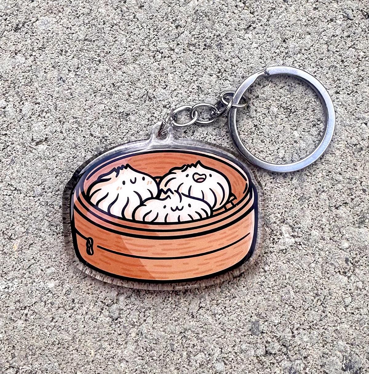 Steamed Buns Keychain